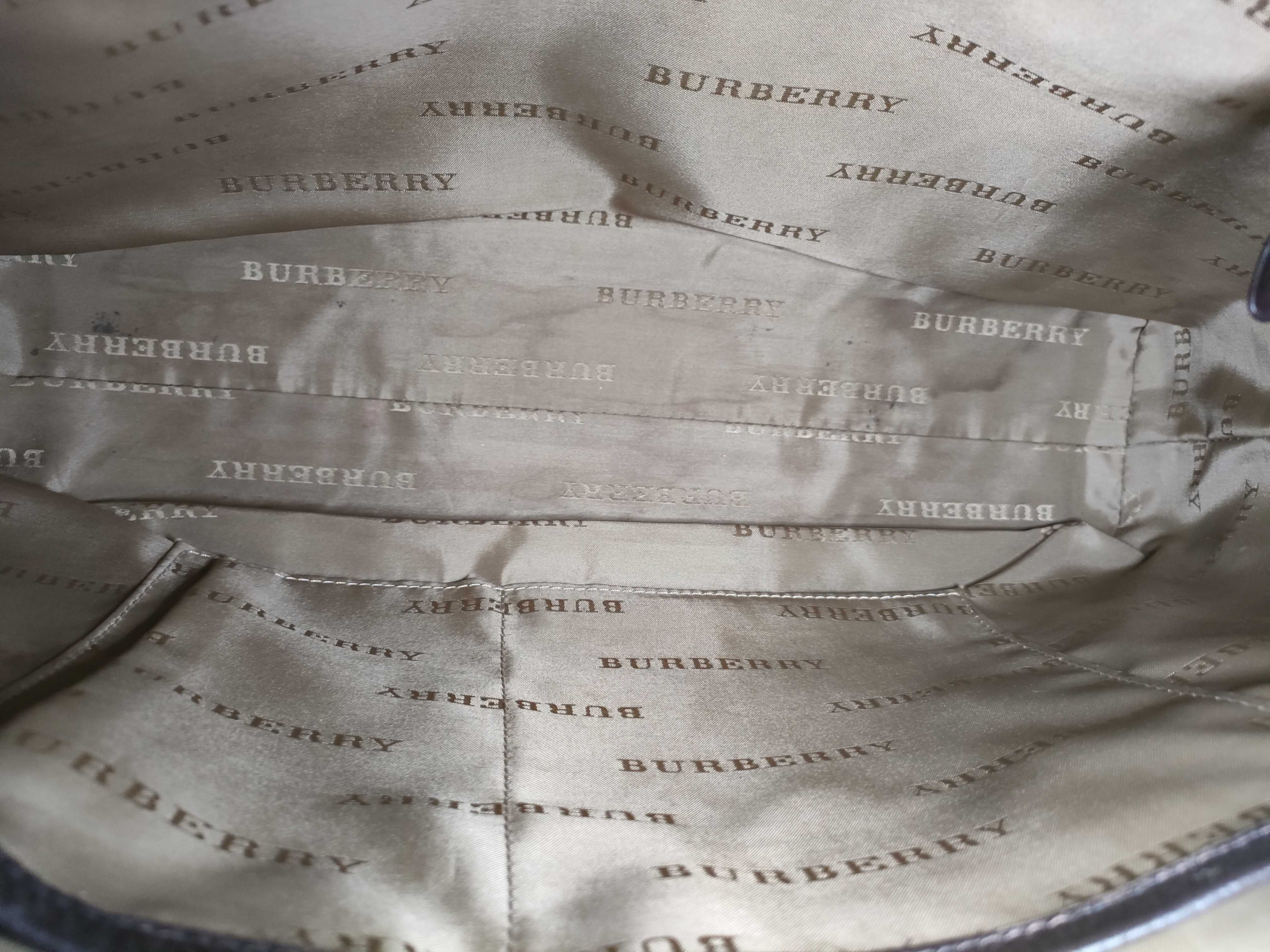Briefcase Tote Bag, Khaki Nylon Leather Tote Bag — view 10