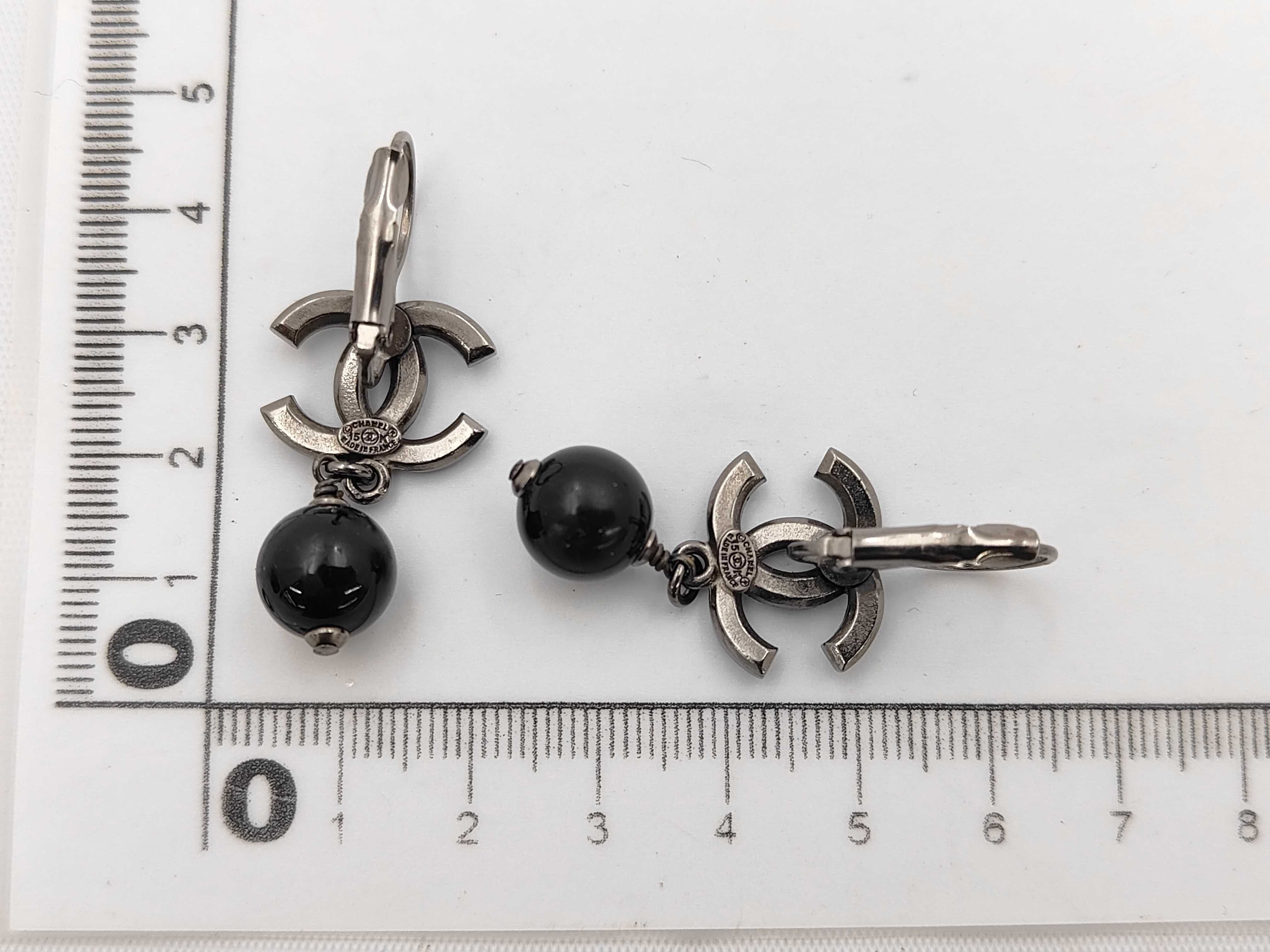 Coco Mark Earrings, 15K Gold — view 6