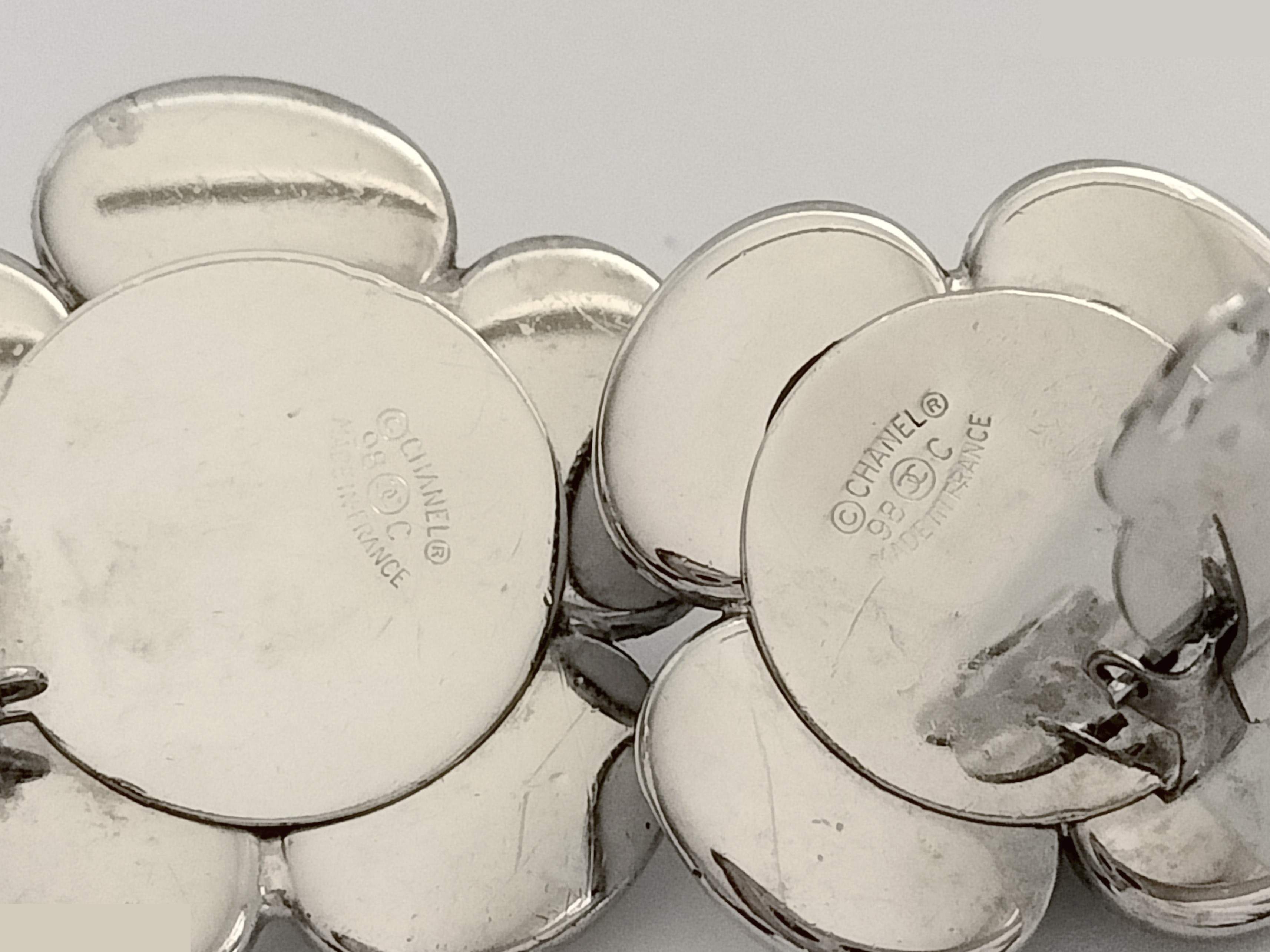 Camellia White Silver Earrings — view 2