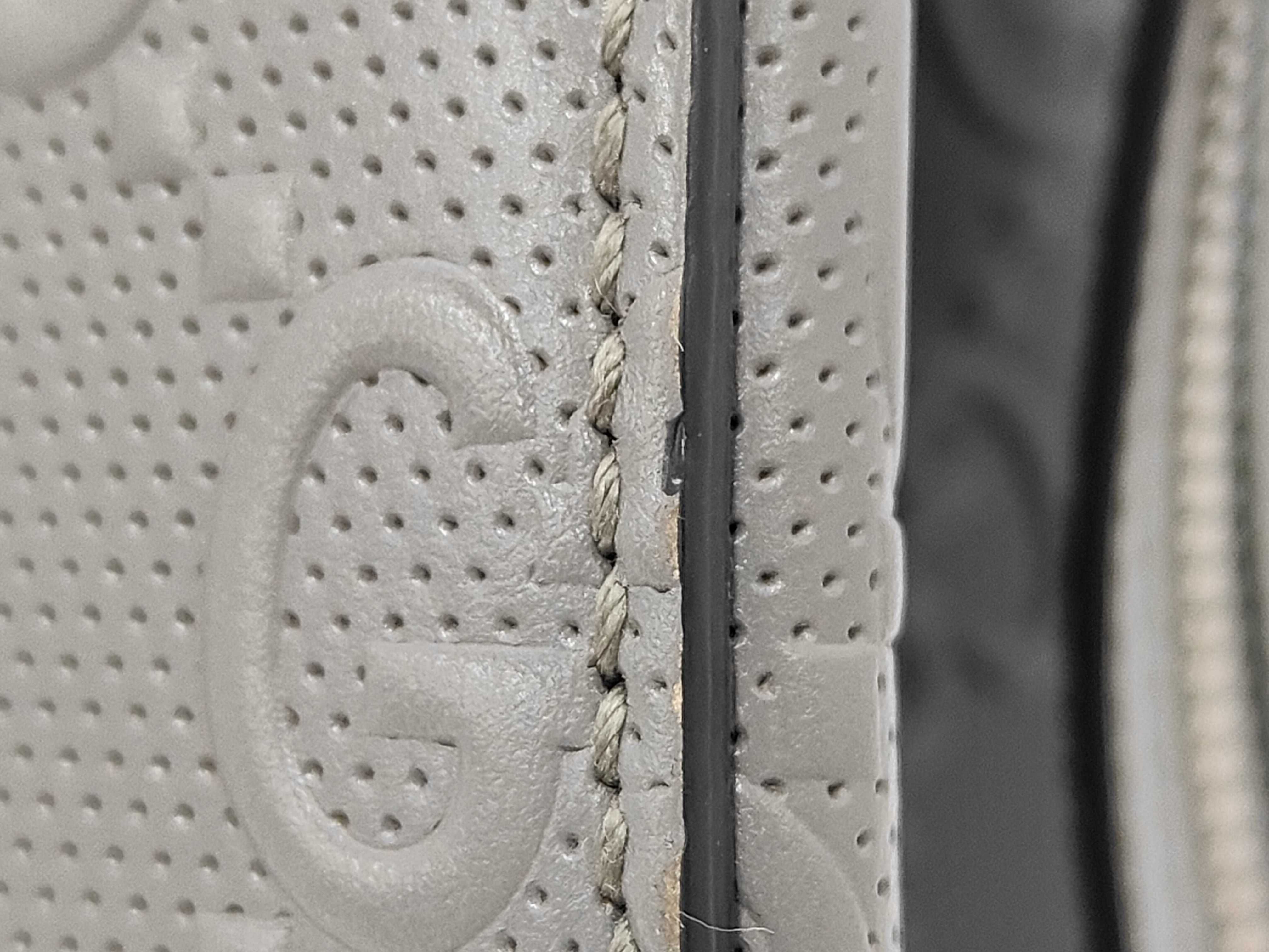 GG Embossed Perforated Tote Bag 625774 Gray Tote Bag — view 11