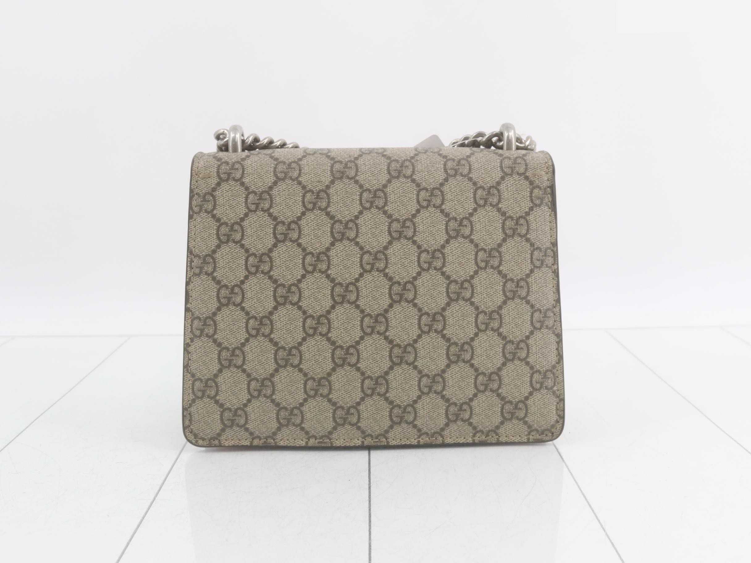 Dionysus GG Supreme Suede Chain Shoulder Bag — view 2
