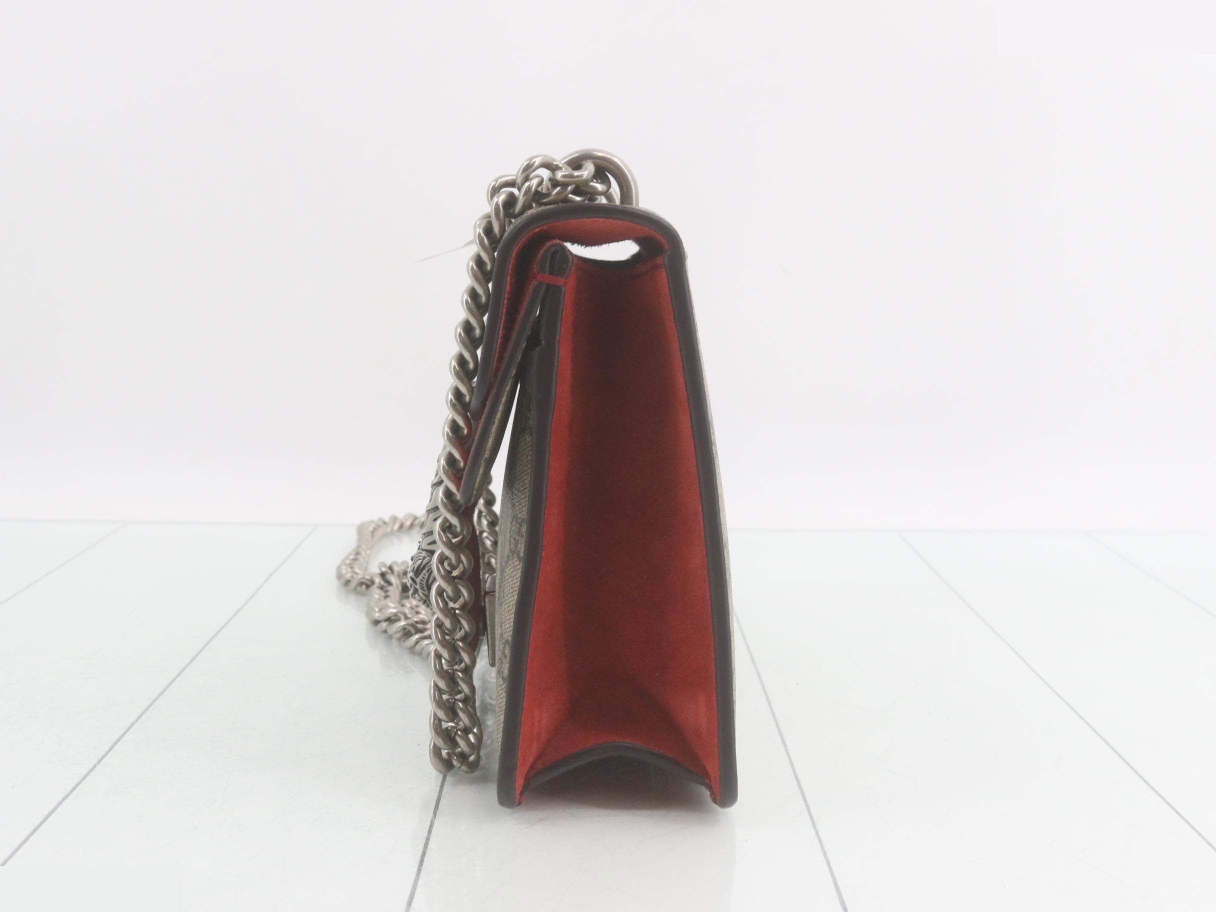 Dionysus GG Supreme Suede Chain Shoulder Bag — view 3