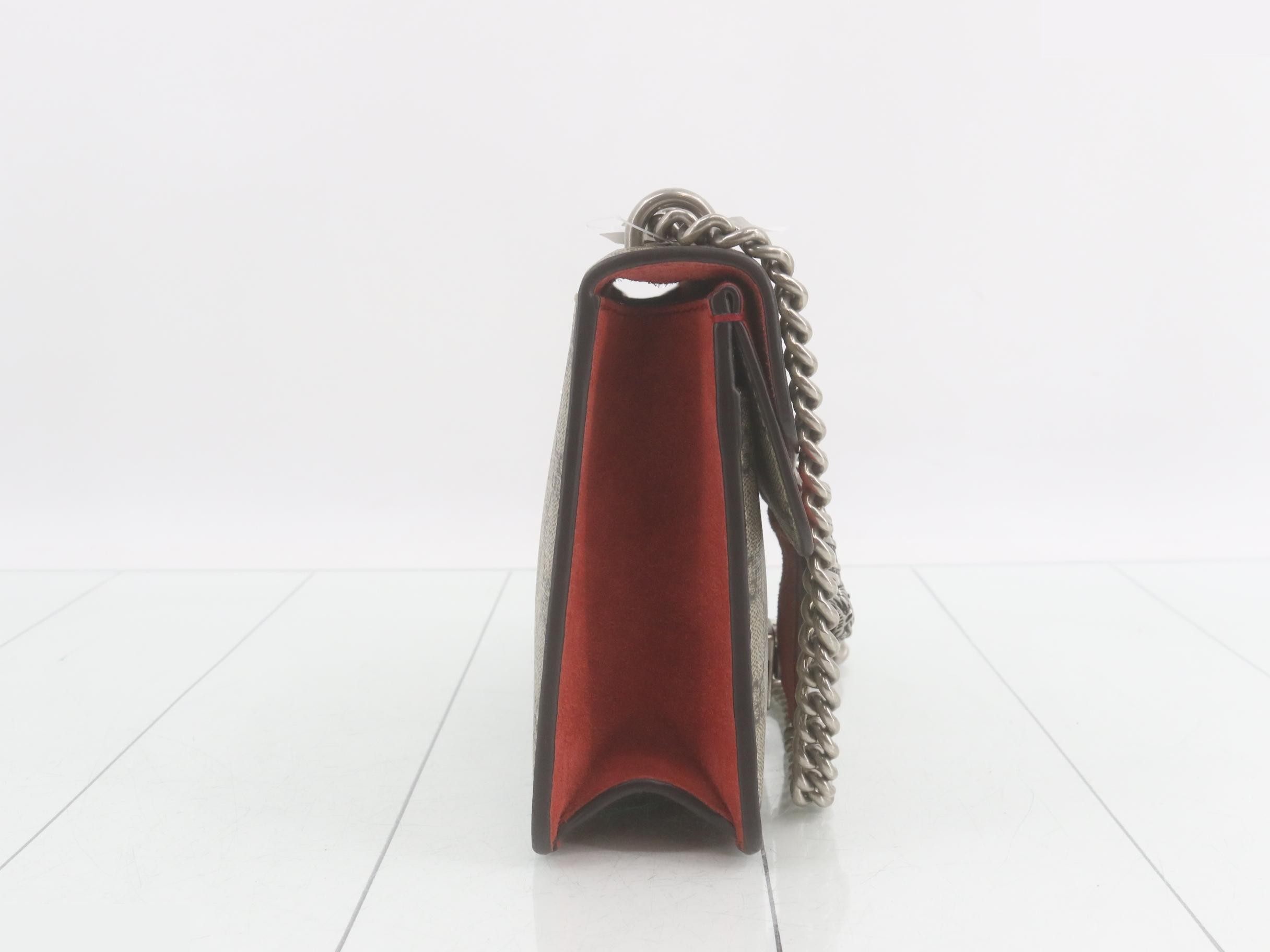 Dionysus GG Supreme Suede Chain Shoulder Bag — view 4