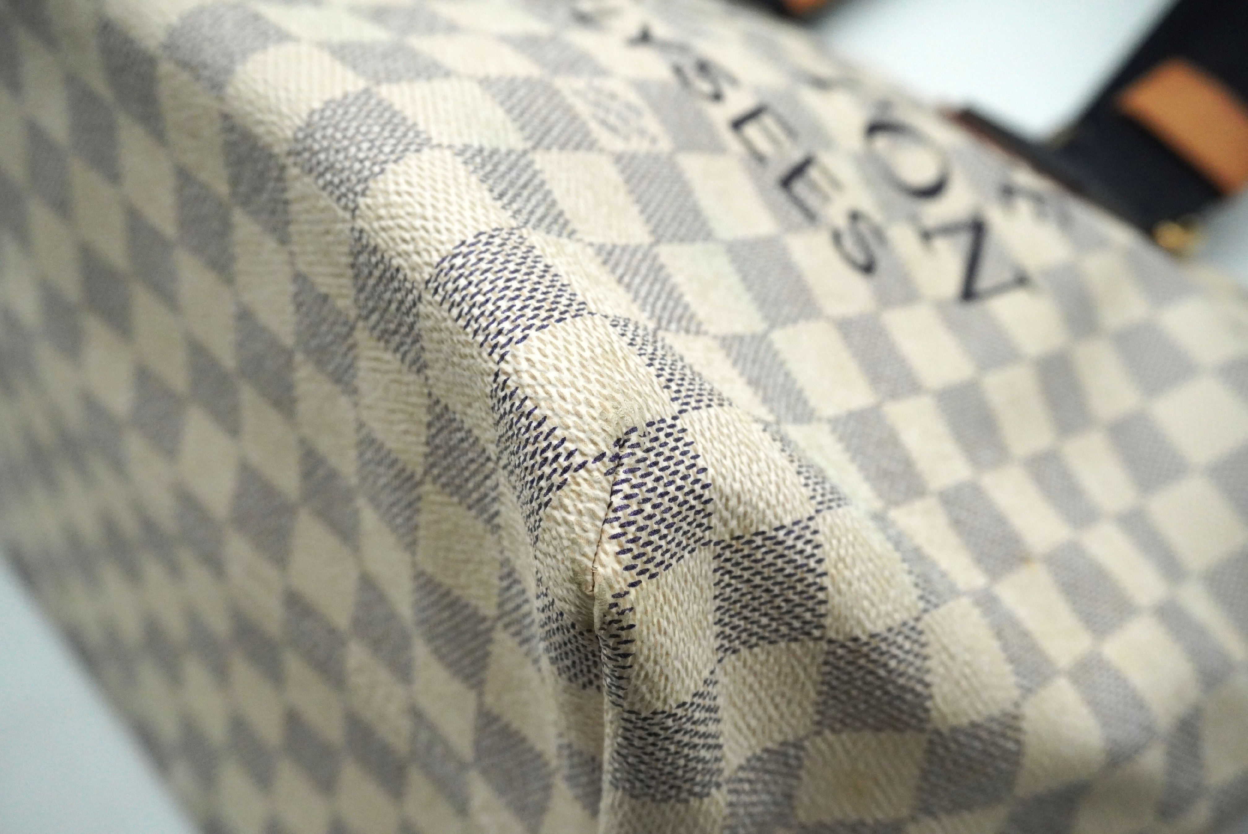 Damier Azur Plan Soleil Cabas PM N41179 Tote Bag — view 9