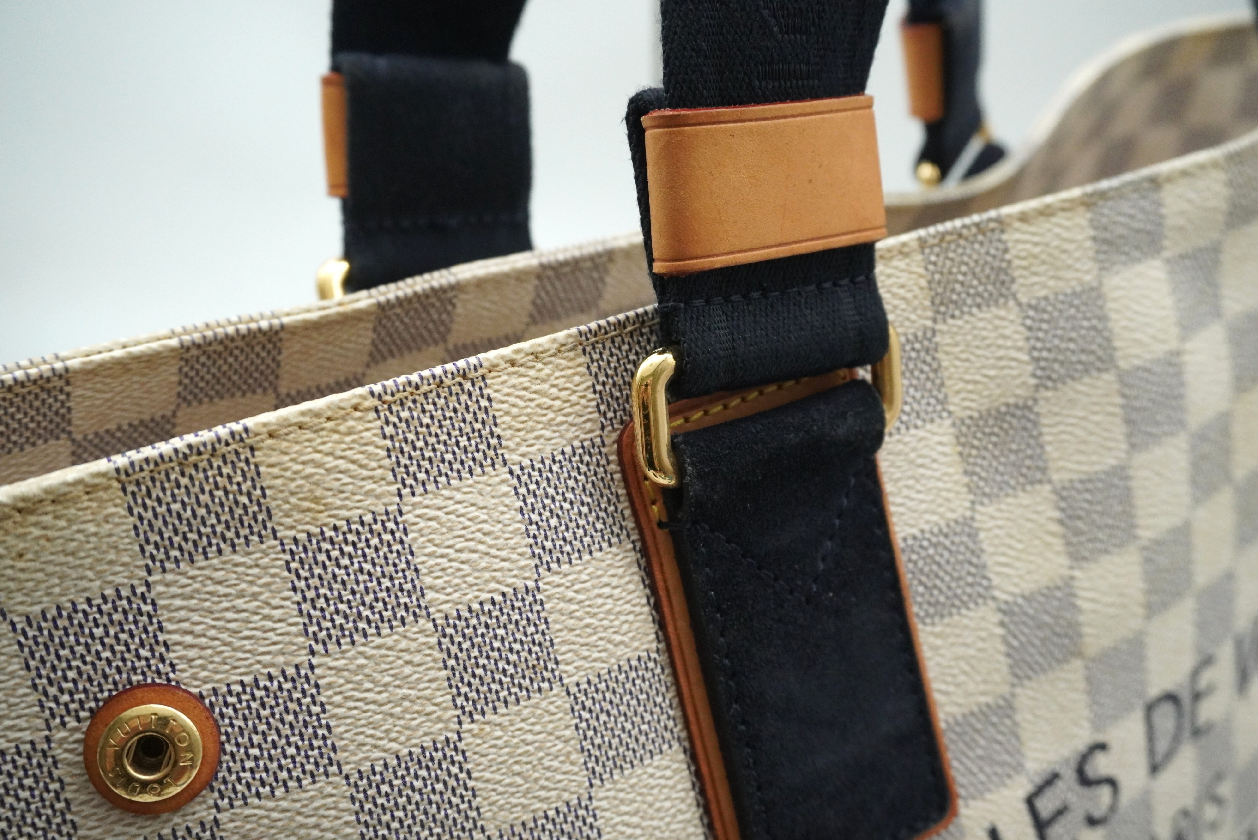 Damier Azur Plan Soleil Cabas PM N41179 Tote Bag — view 10