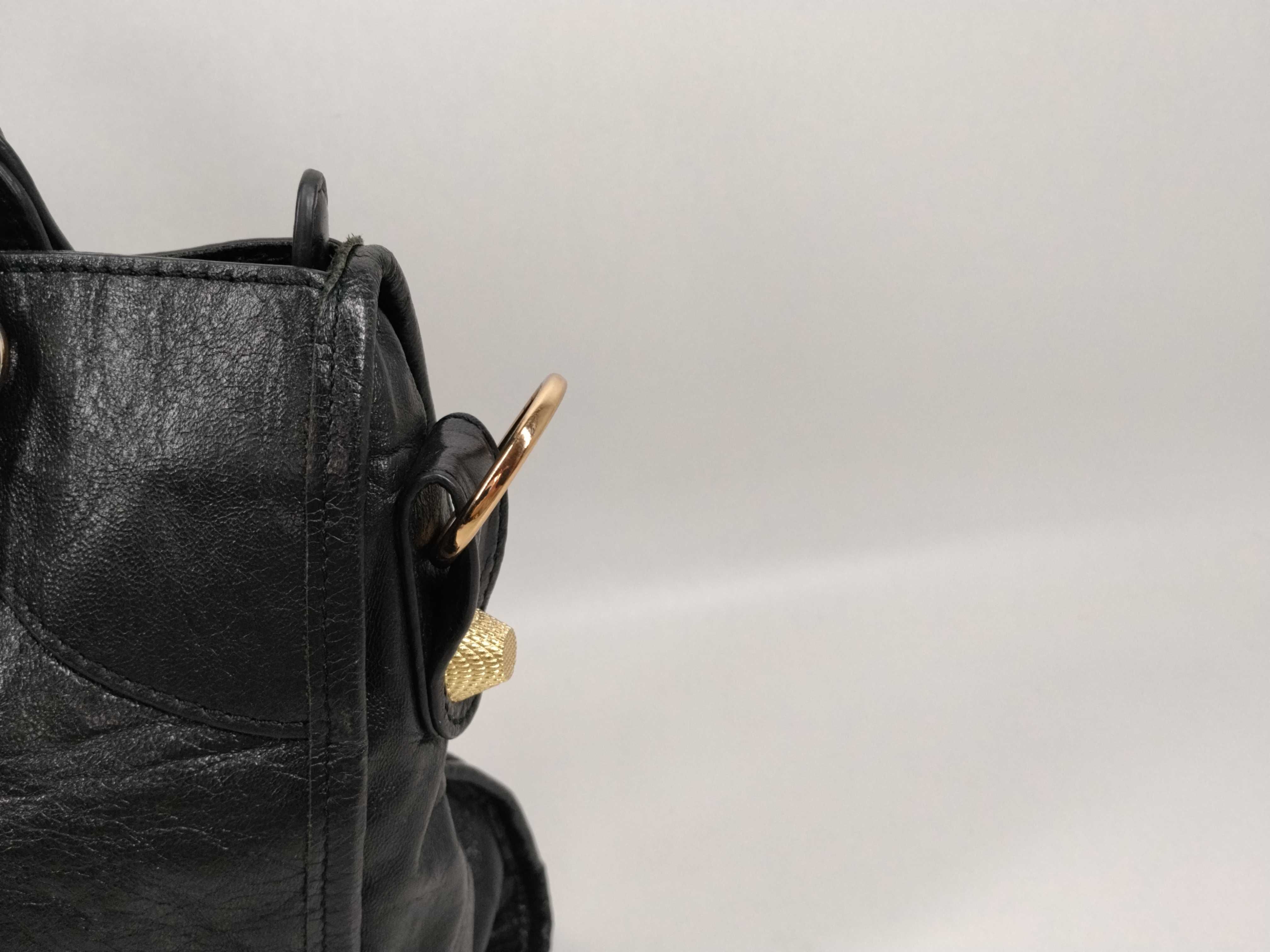 The Giant City Studded Leather Black Handbag — view 5