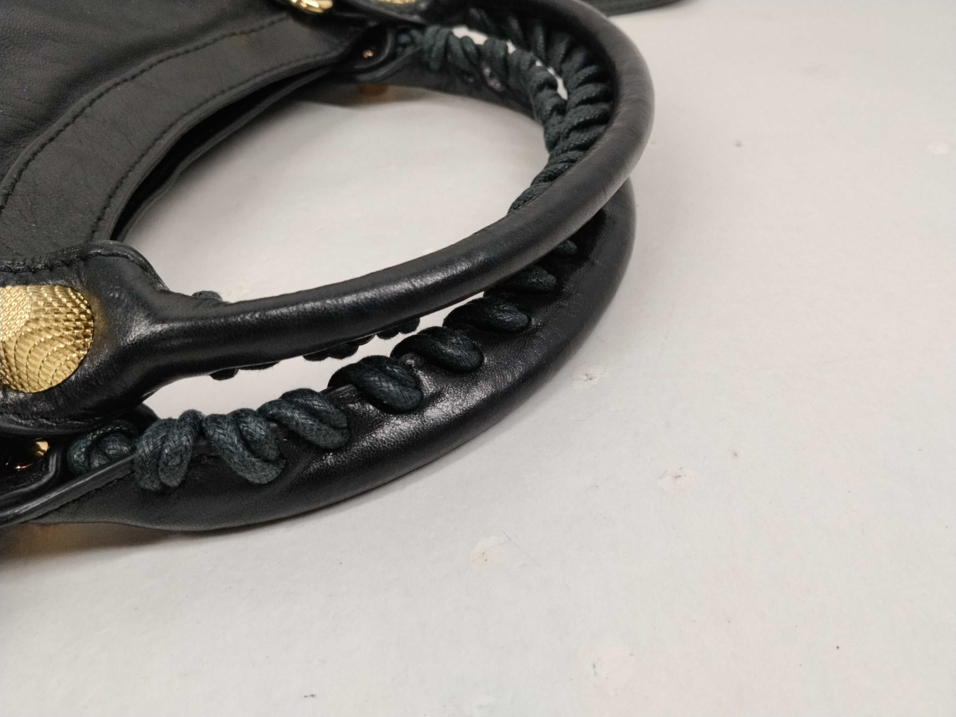 The Giant City Studded Leather Black Handbag — view 6