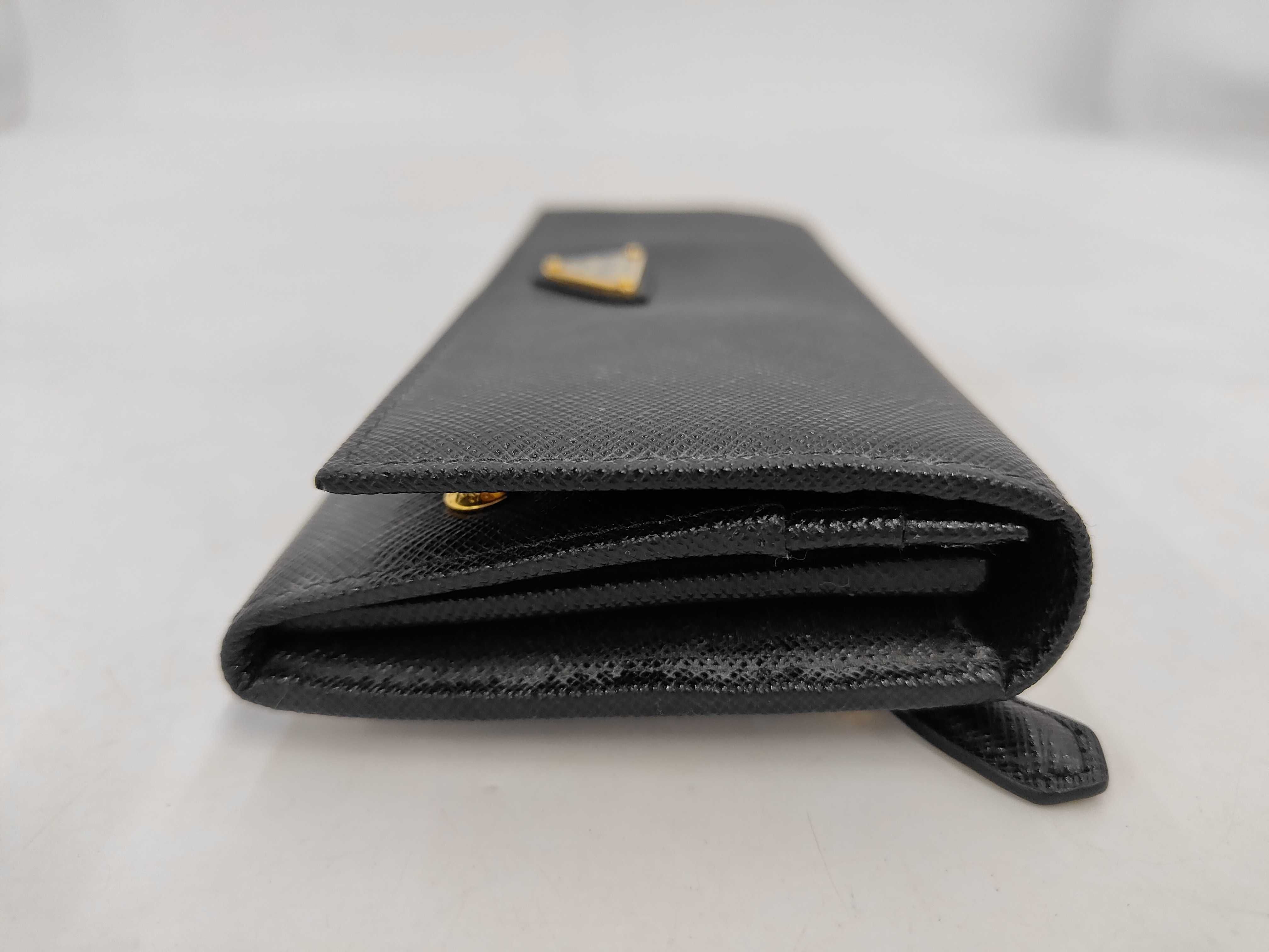 Triangle Logo Saffiano 1MH132 Long Wallet — view 4