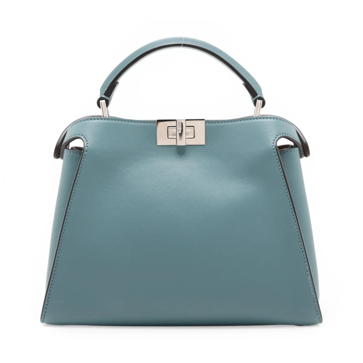 Peekaboo Essentially Leather 2-Way Handbag, Blue, 8BN302 — view 2