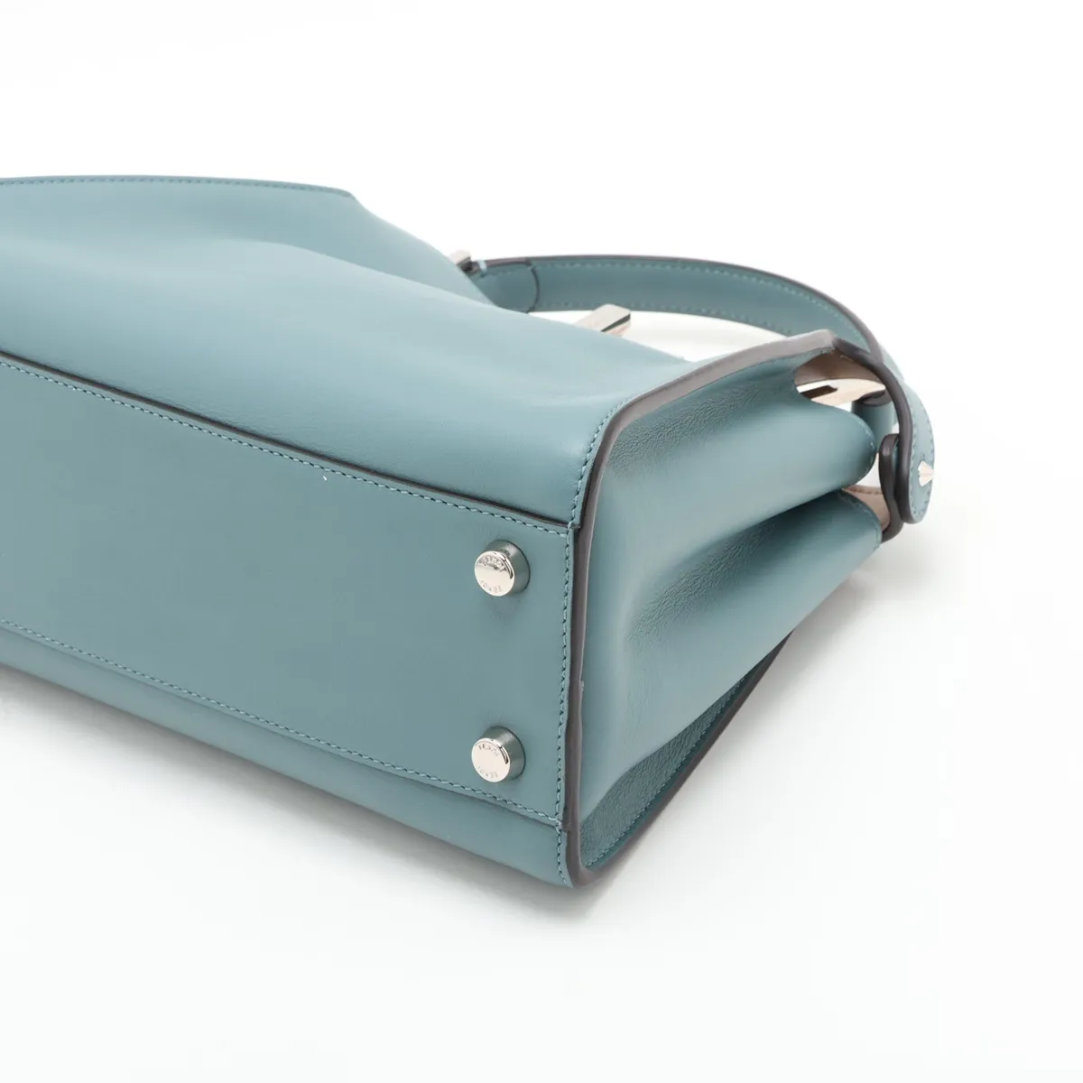 Peekaboo Essentially Leather 2-Way Handbag, Blue, 8BN302 — view 3