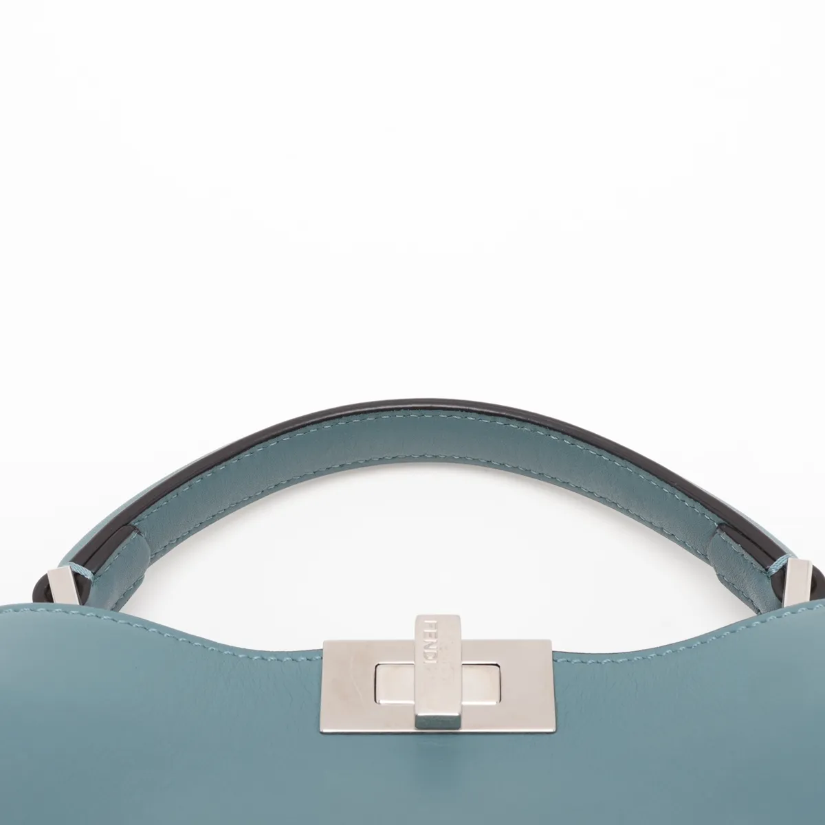 Peekaboo Essentially Leather 2-Way Handbag, Blue, 8BN302 — view 6