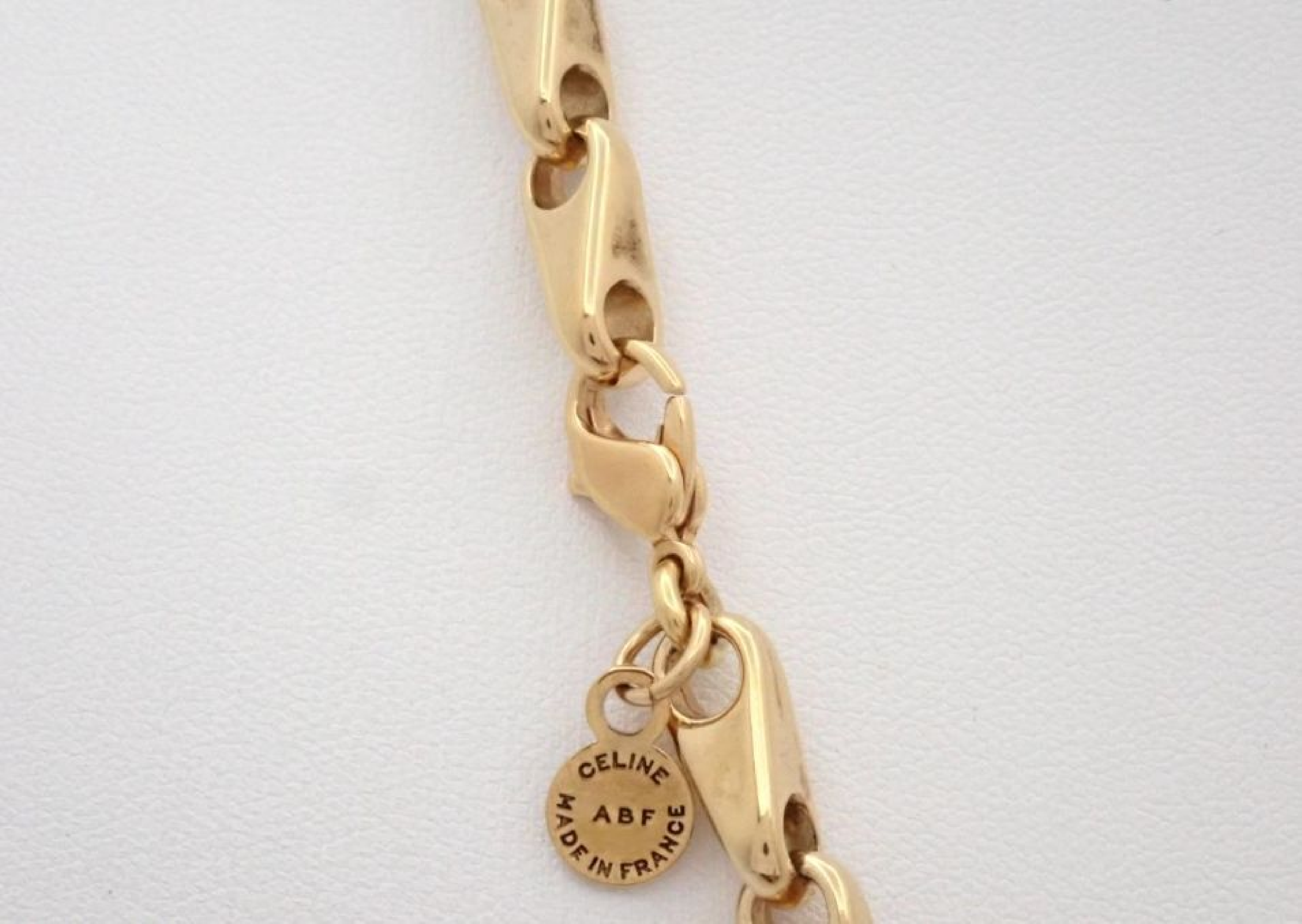 chain necklace, gold color, neck circumference approximately 59cm. — view 3