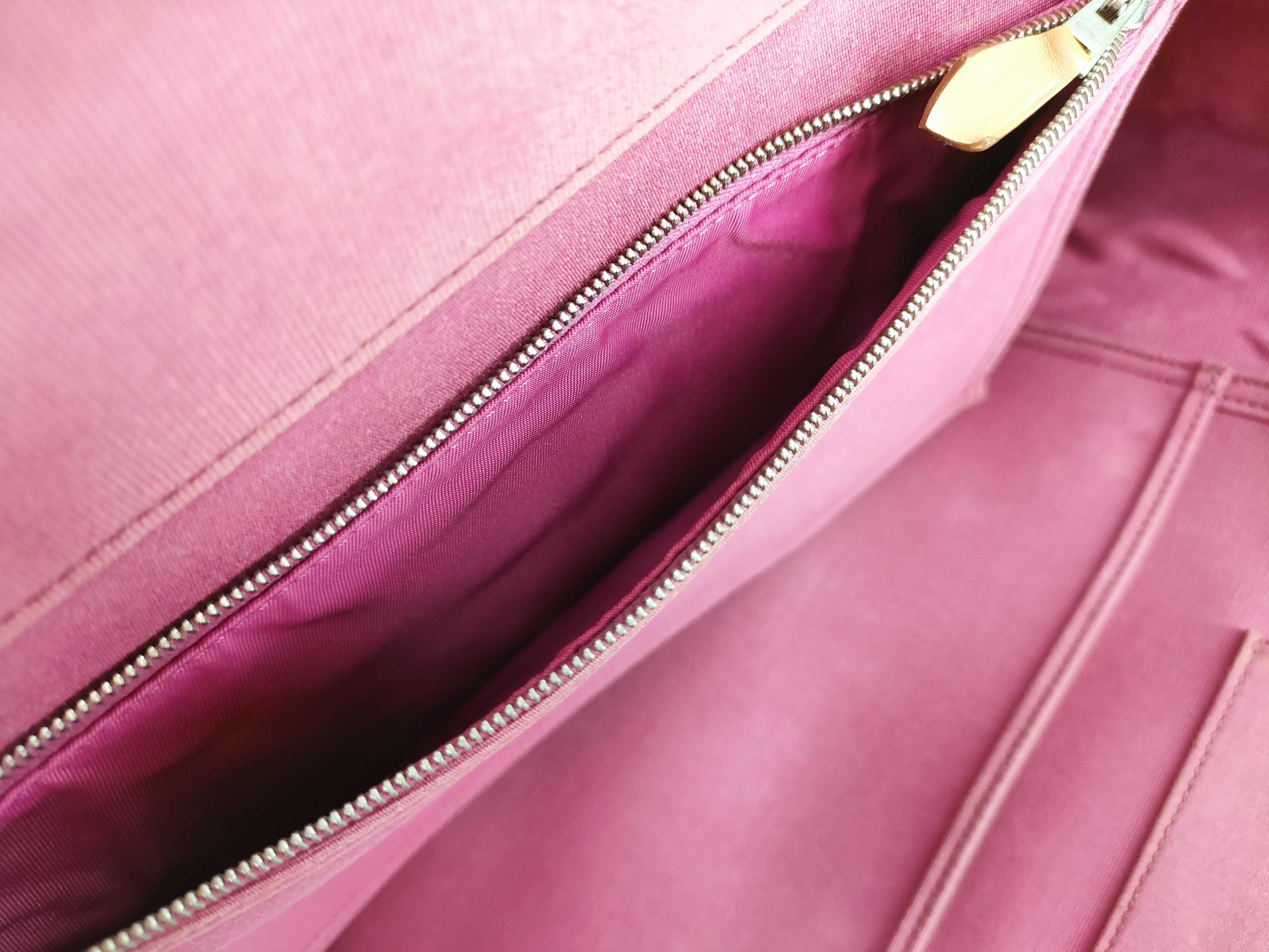 Elan PM 2-Way Bag, Pink x Brown Handbag — view 12