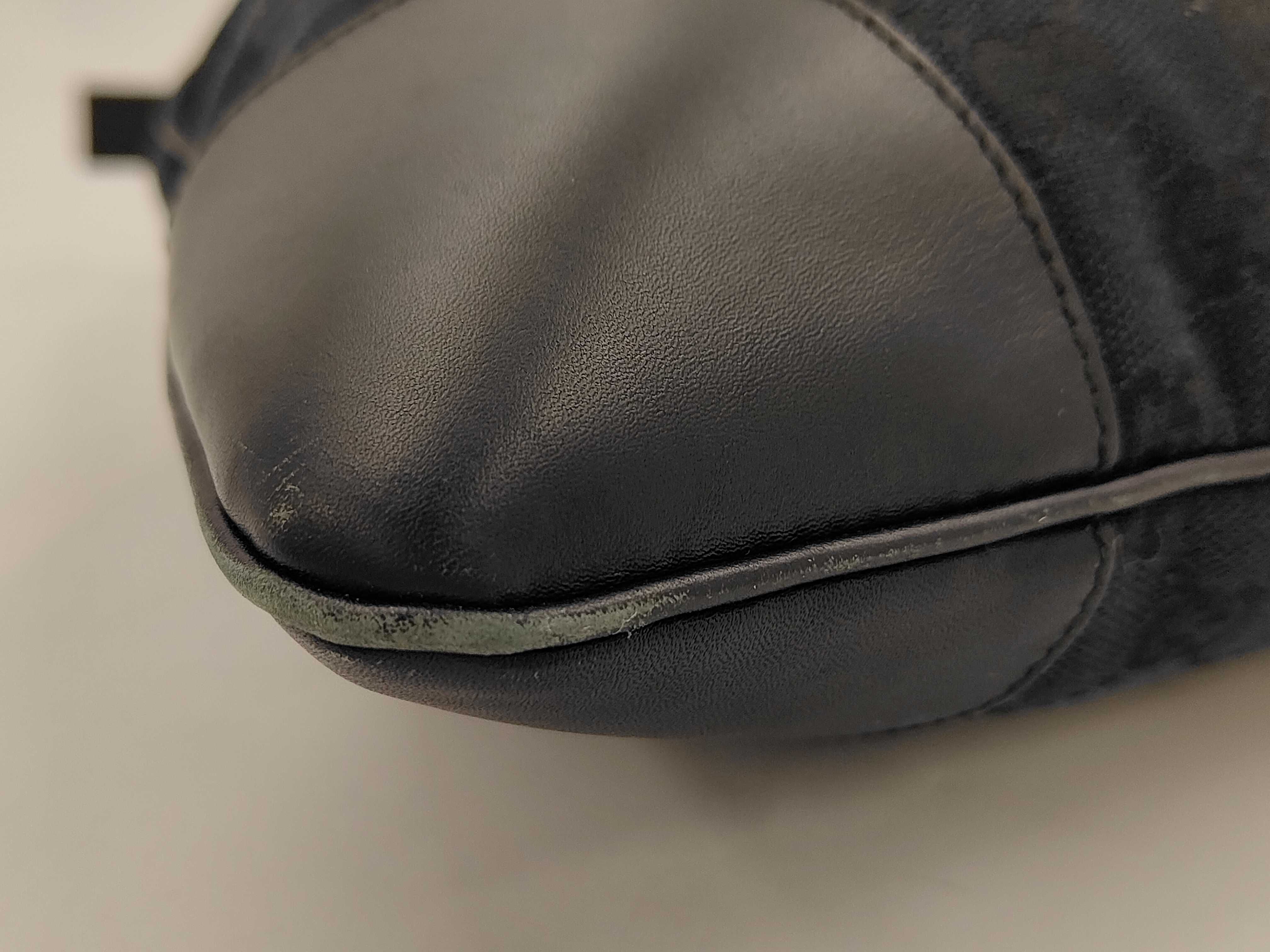 GG Canvas Black Leather Jackie Shoulder Bag — view 4