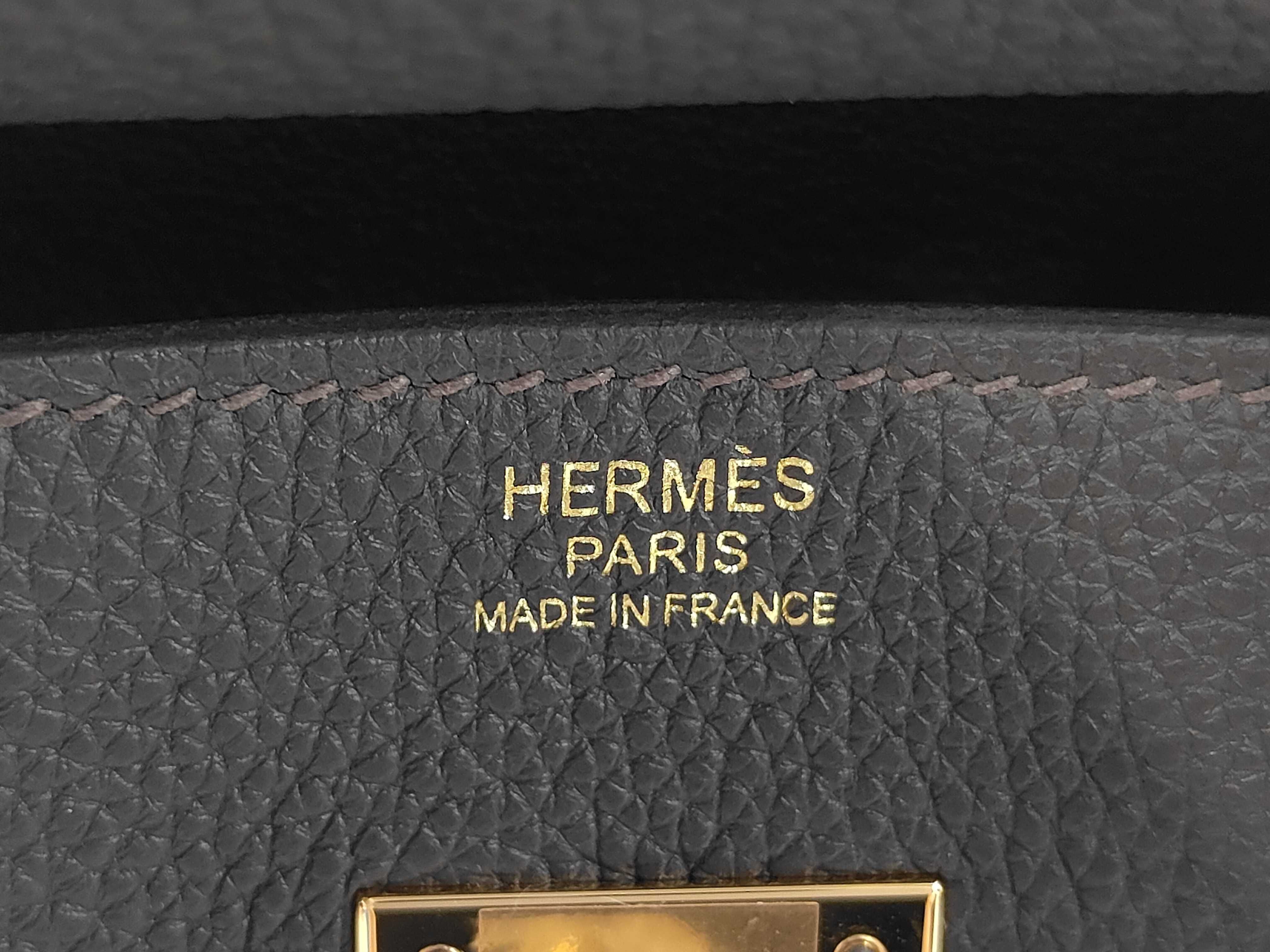 Birkin 30 Handbag, Dego Leather, Beblanc, G Stamp — view 8