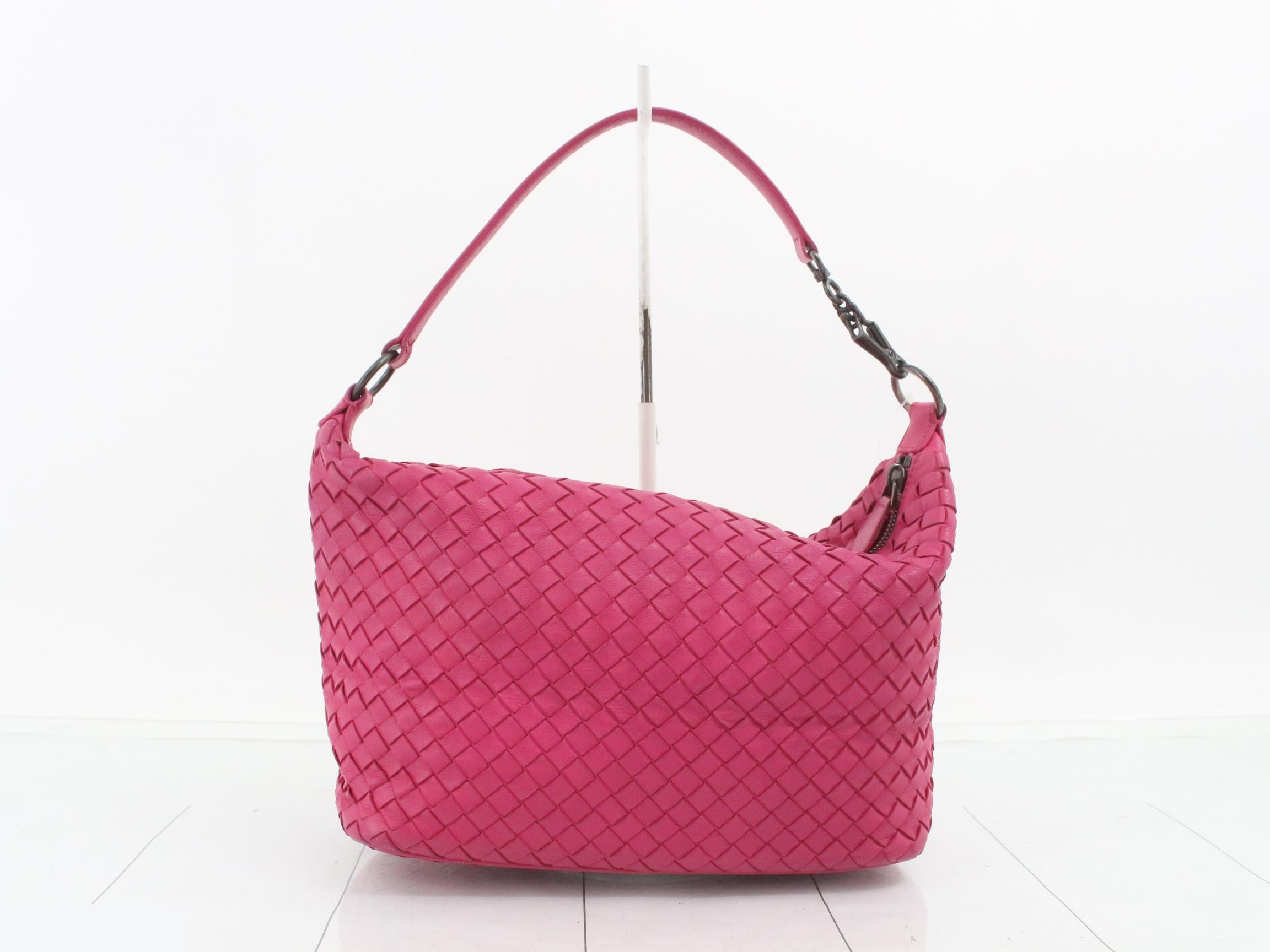 Intrecciato (bag) - Handbag - Leather - Pink — view 2