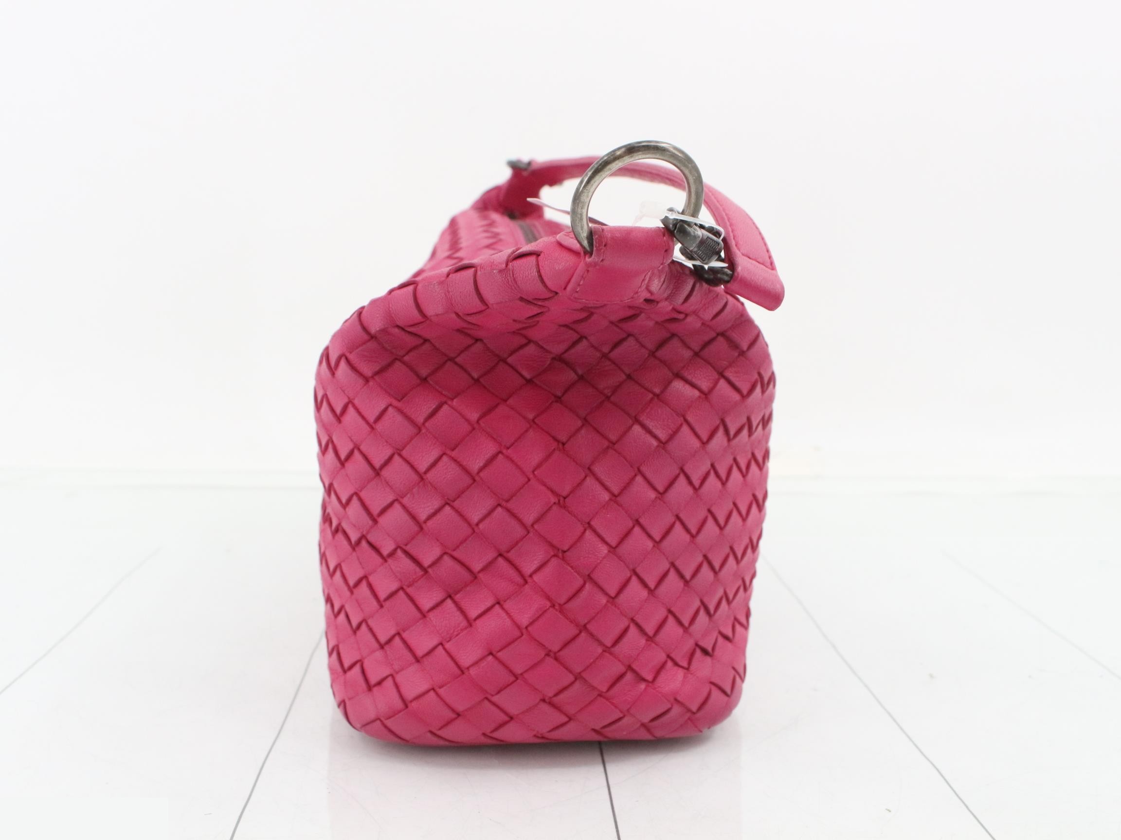 Intrecciato (bag) - Handbag - Leather - Pink — view 4