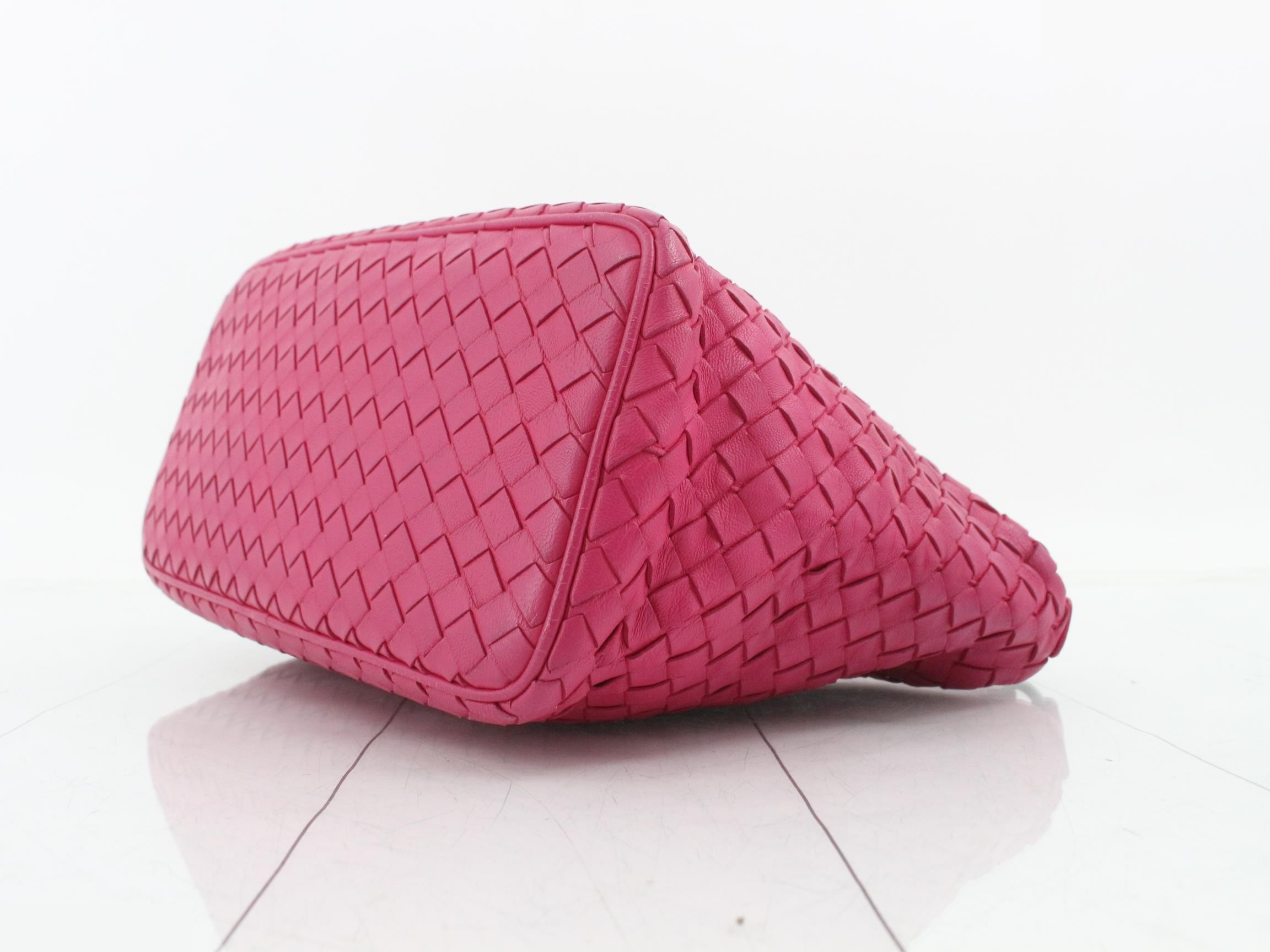 Intrecciato (bag) - Handbag - Leather - Pink — view 6