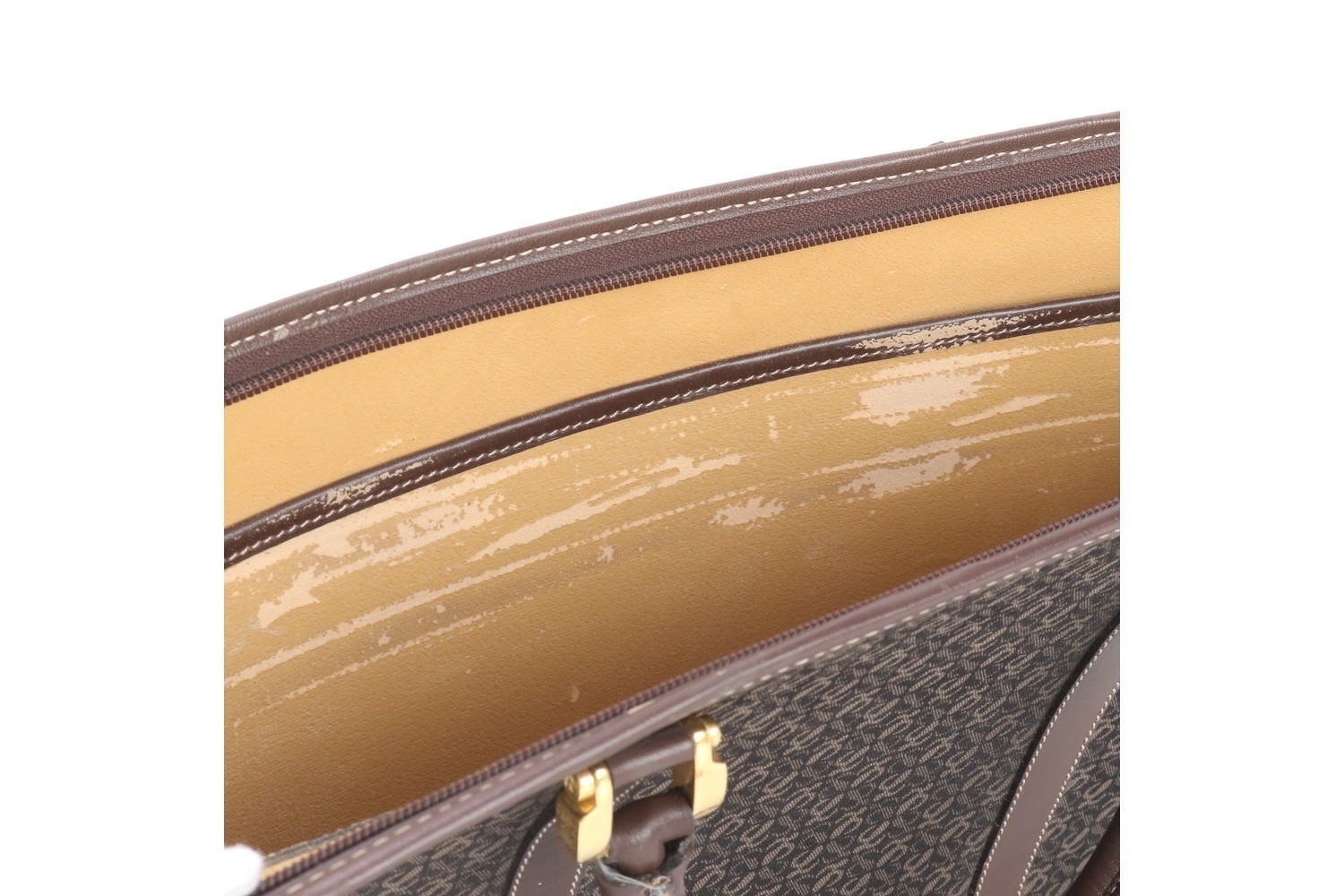 Leather canvas business bag, briefcase — view 11