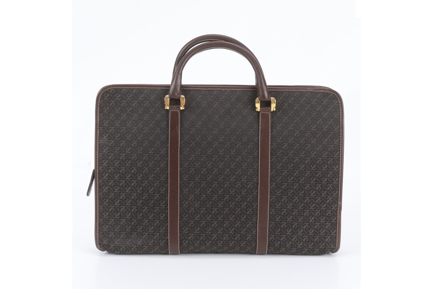Leather canvas business bag, briefcase — view 3