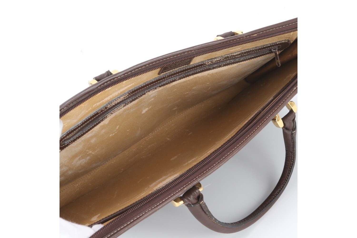 Leather canvas business bag, briefcase — view 7