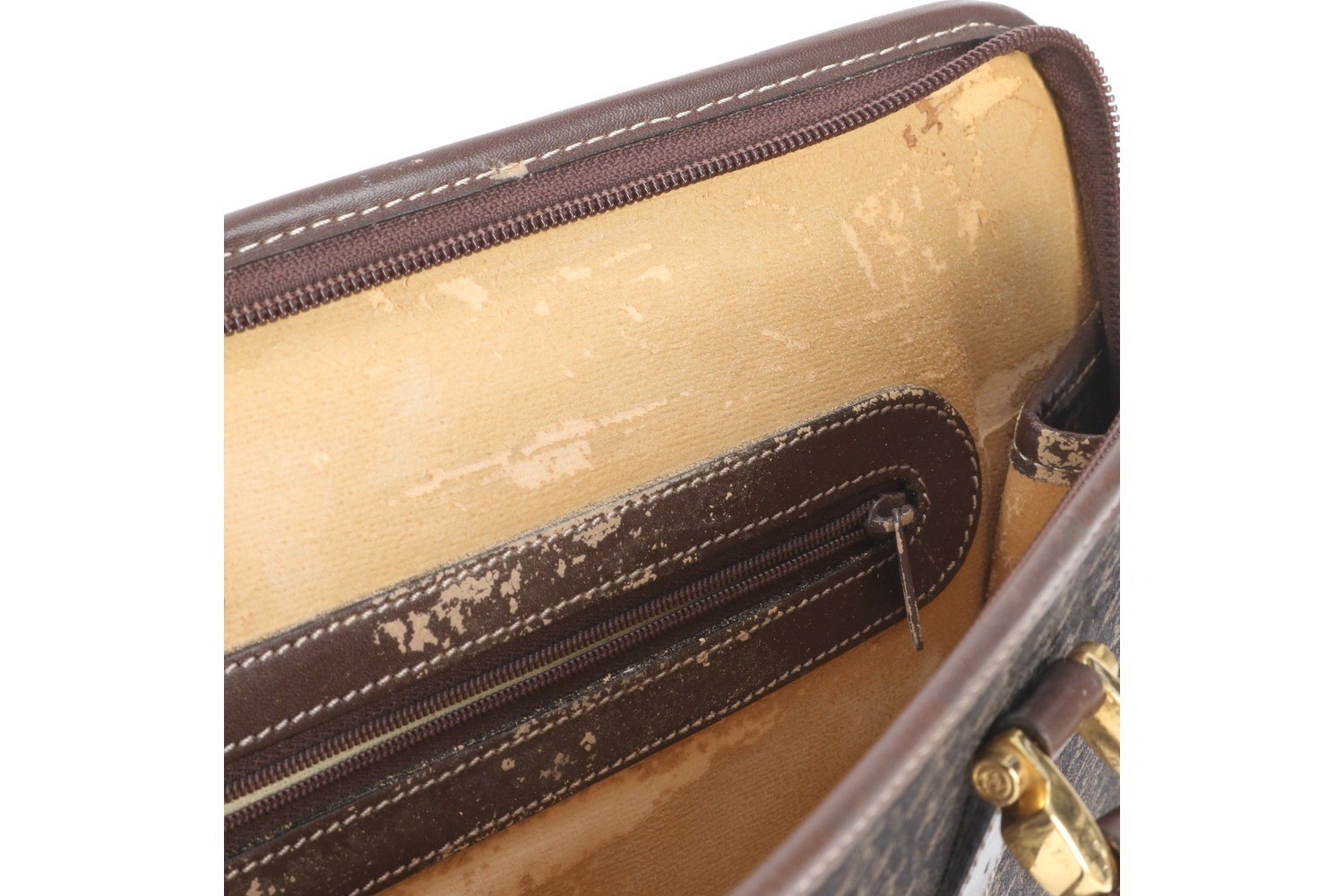 Leather canvas business bag, briefcase — view 9
