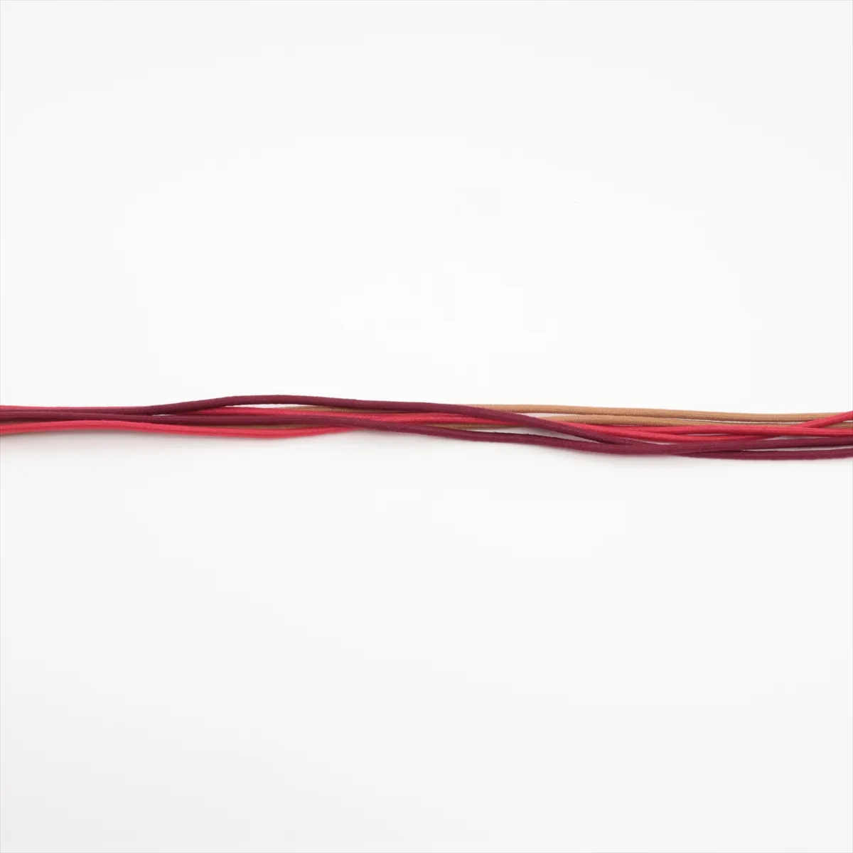 belt, metal and leather, silver and red. Shows signs of wear, — view 4