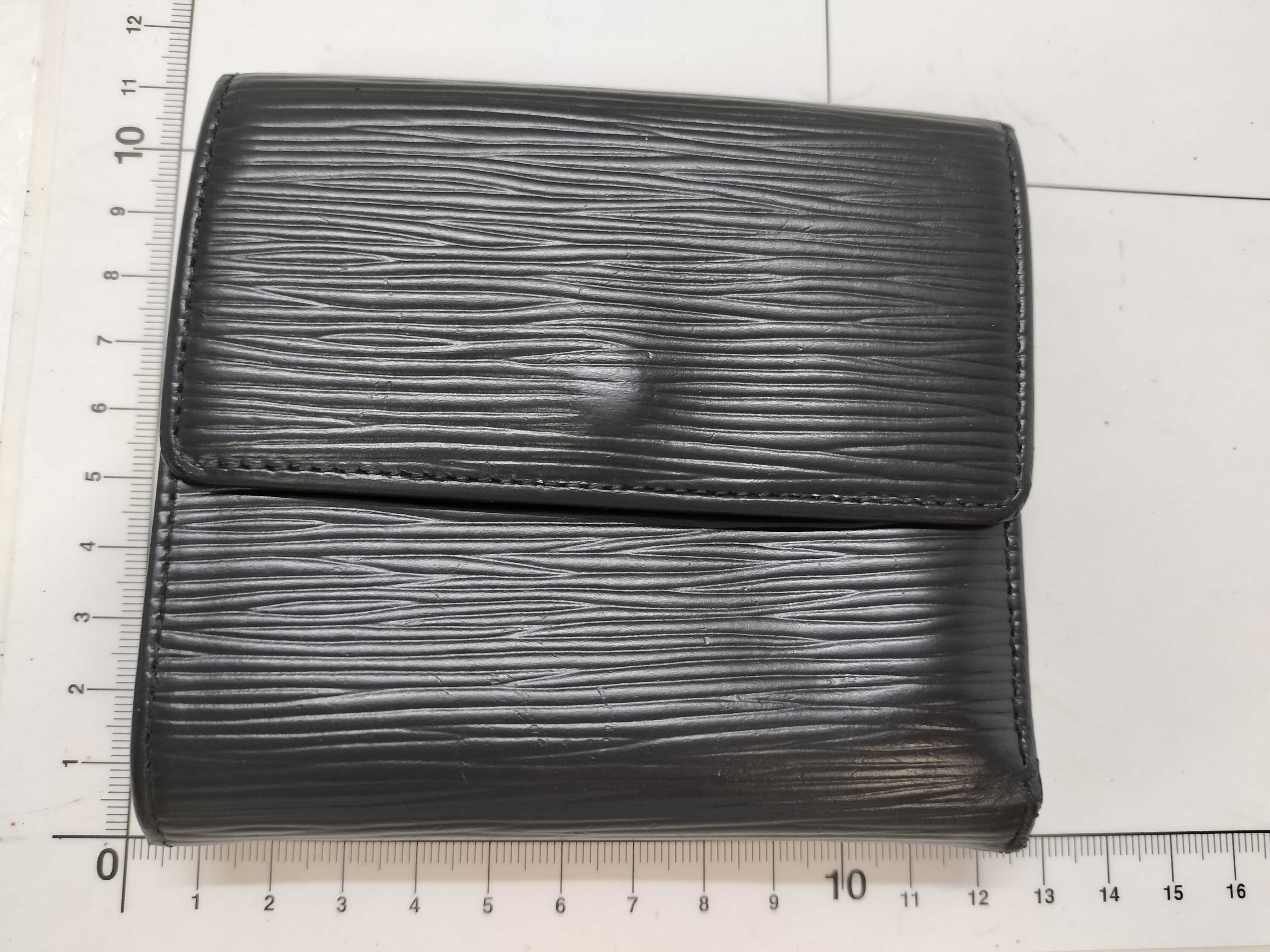 Epi Leather Bi-fold Wallet, Black, Serial Number — view 2