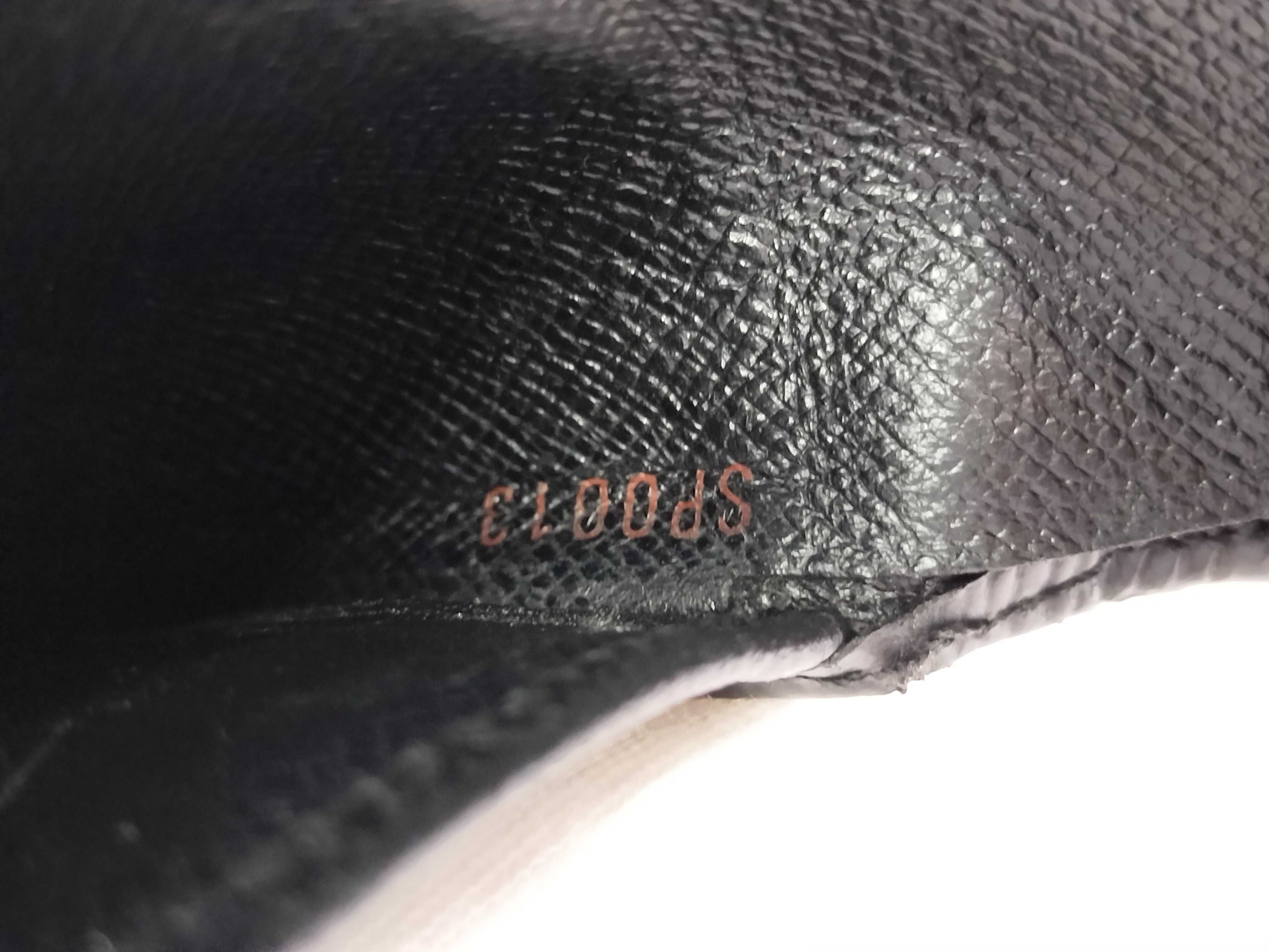 Epi Leather Bi-fold Wallet, Black, Serial Number — view 13