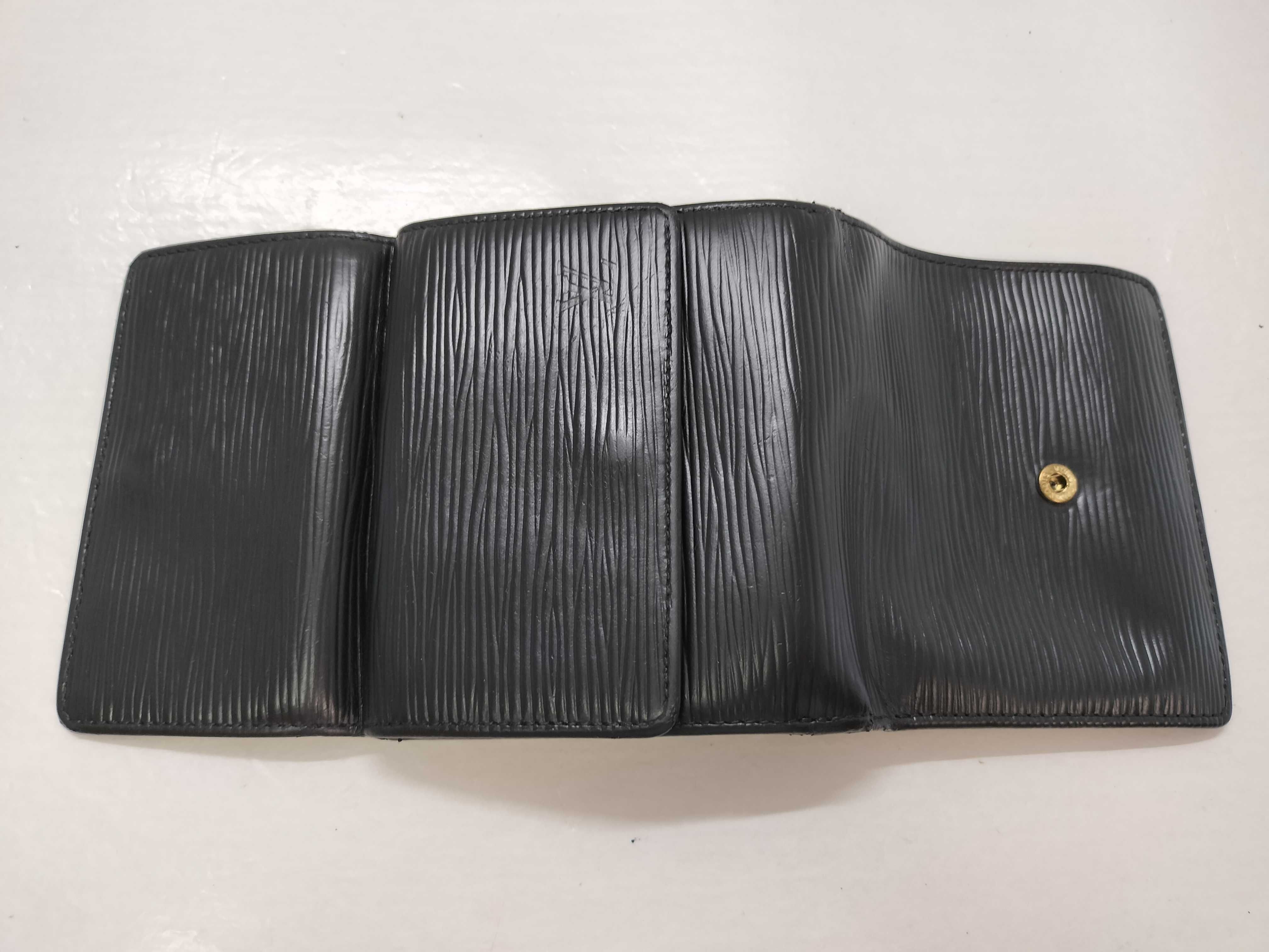 Epi Leather Bi-fold Wallet, Black, Serial Number — view 15