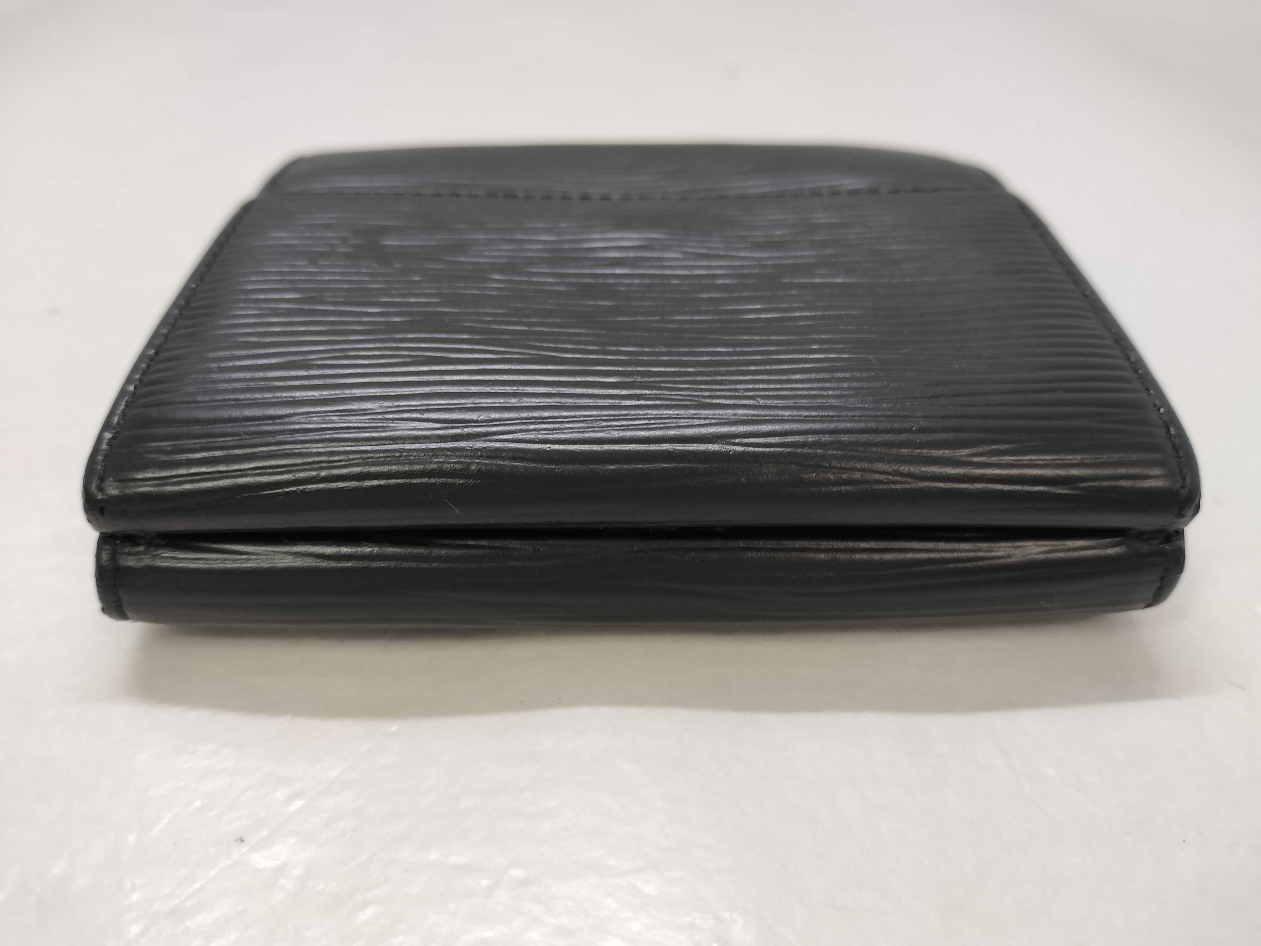 Epi Leather Bi-fold Wallet, Black, Serial Number — view 6