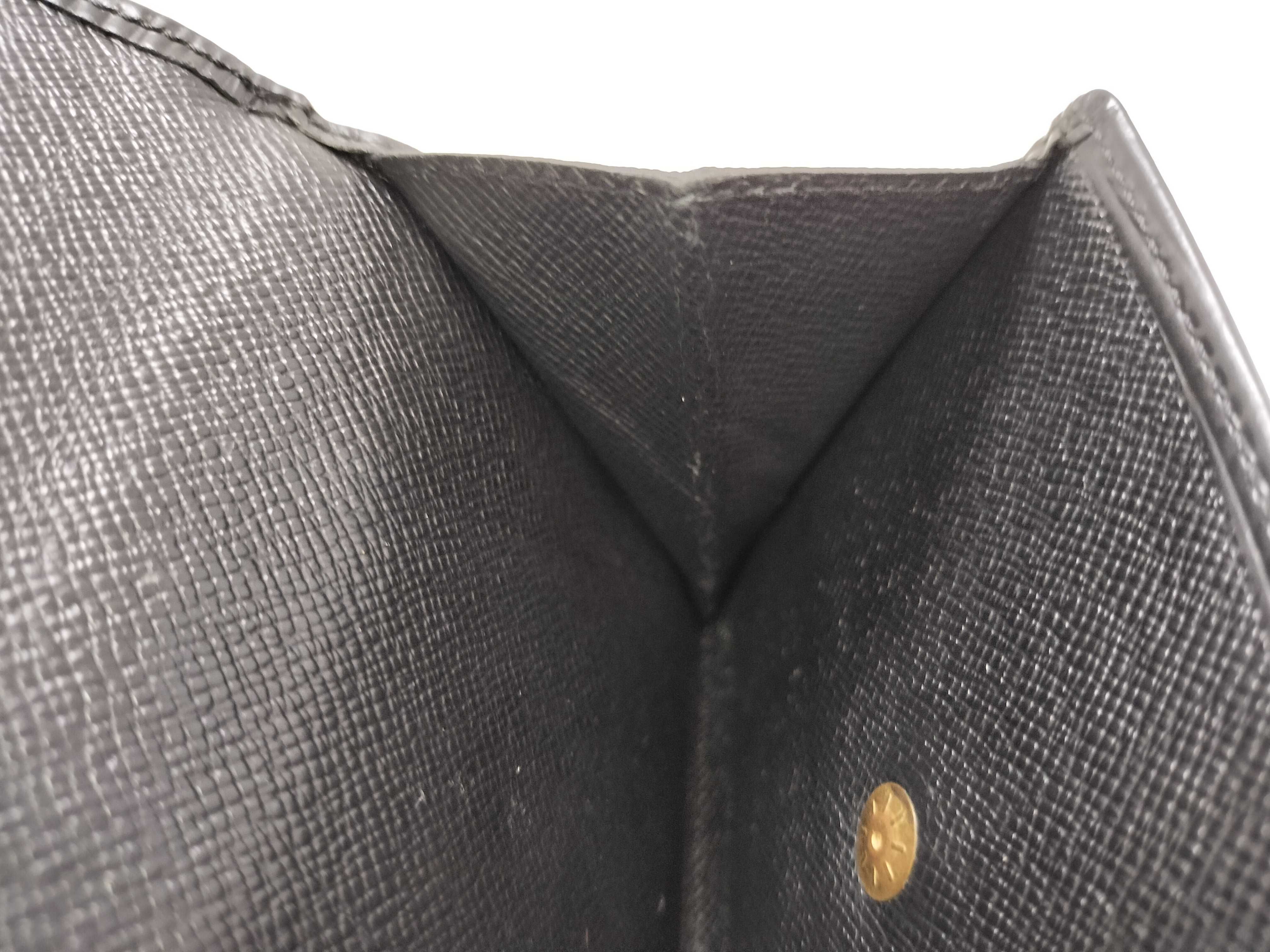 Epi Leather Bi-fold Wallet, Black, Serial Number — view 8