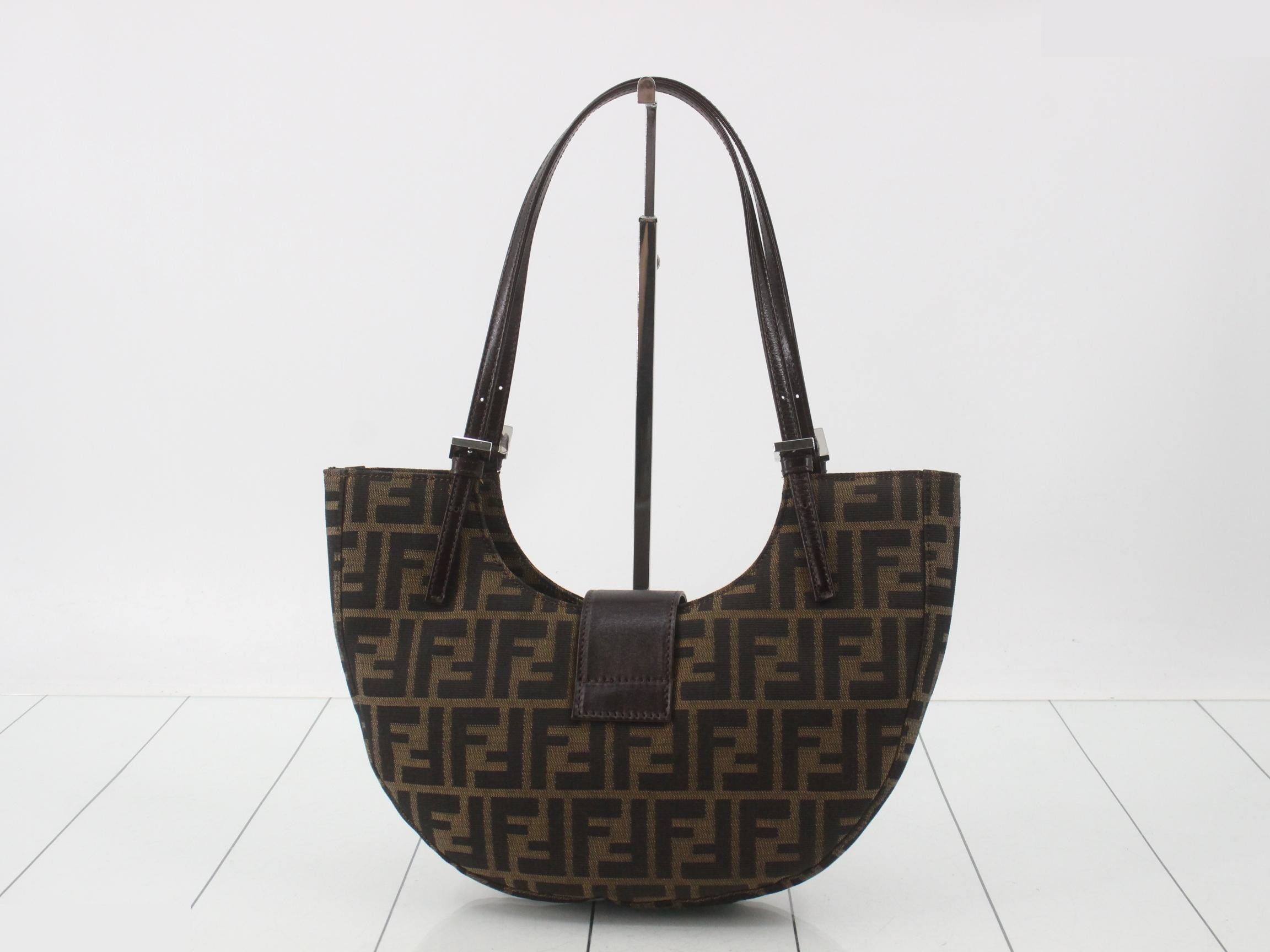 Zucca Canvas Half Moon Tote Bag — view 2