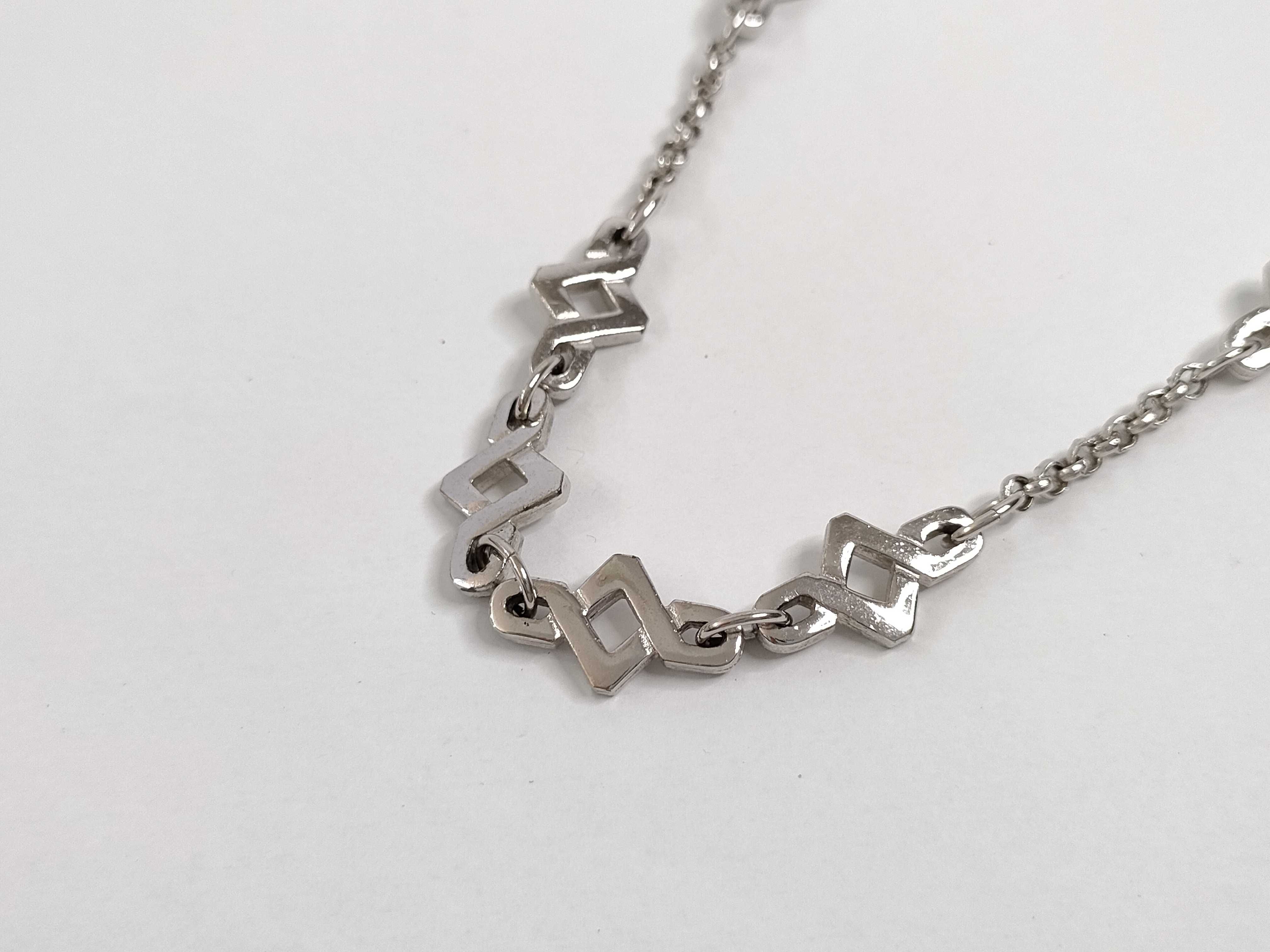 Long Chain Silver Necklace — view 3