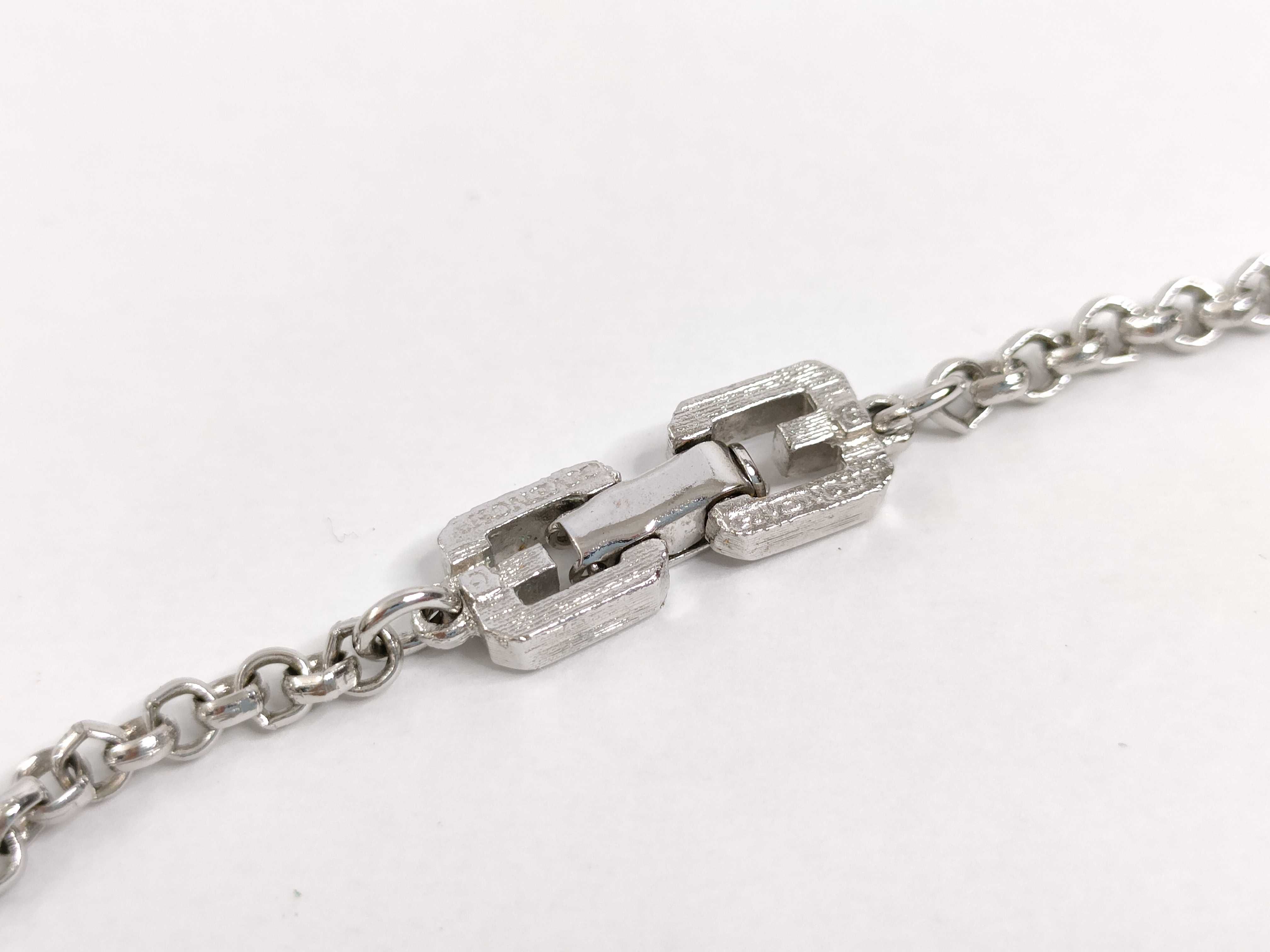 Long Chain Silver Necklace — view 5