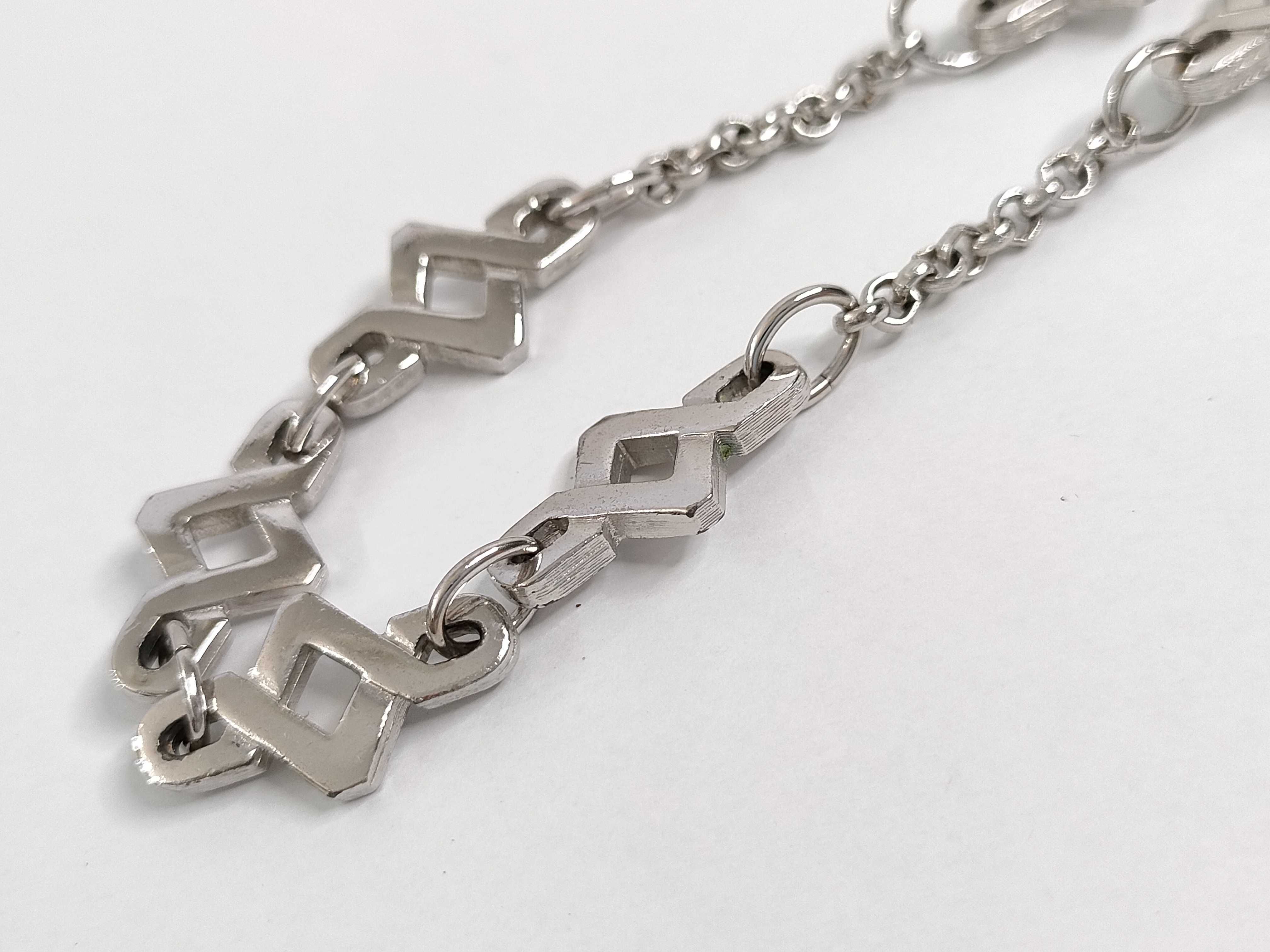 Long Chain Silver Necklace — view 8