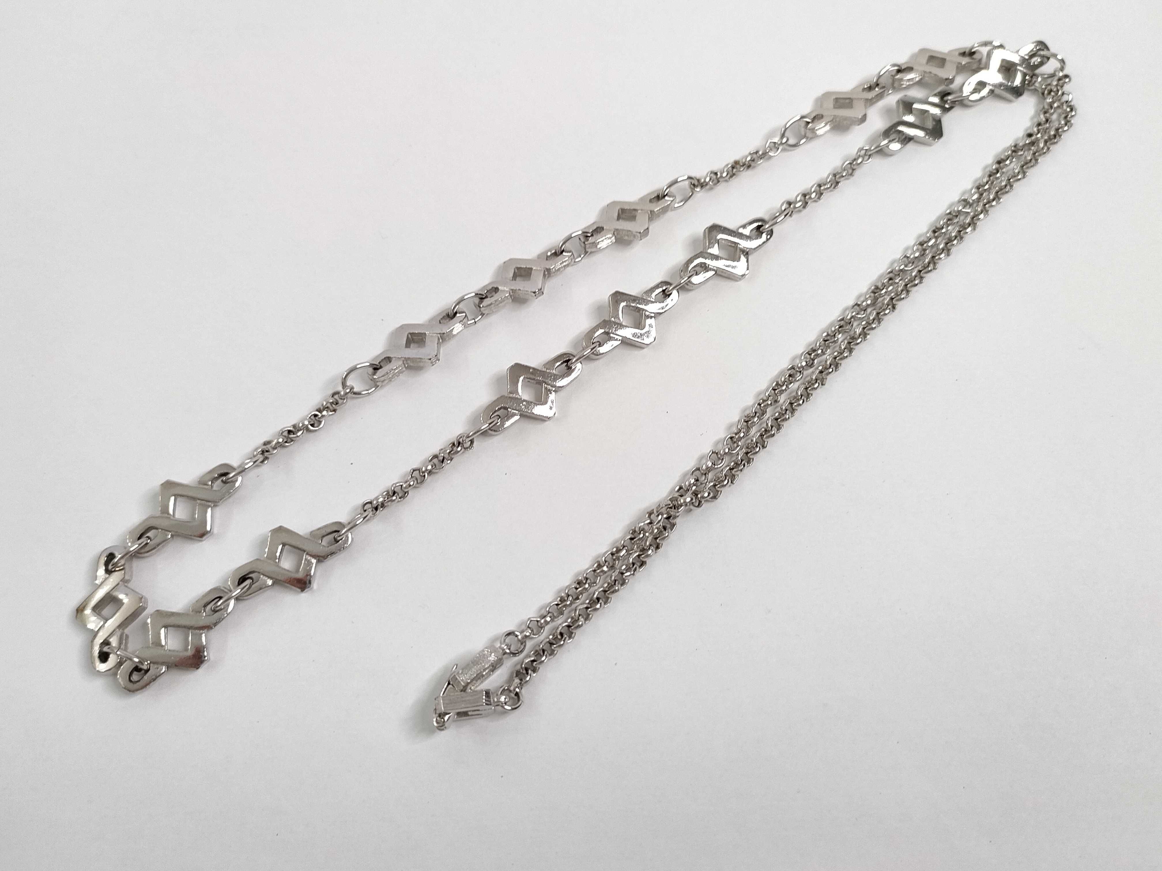 Long Chain Silver Necklace — view 9
