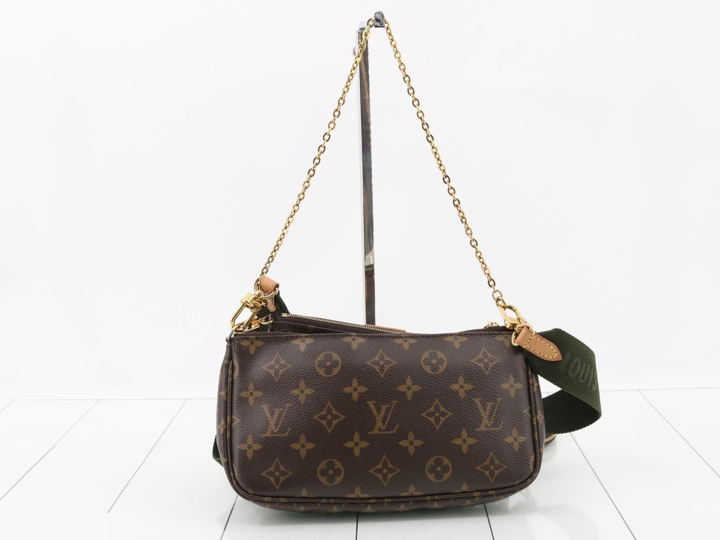 Multi Pochette Acse Soir Monogram Chain Handbag Shoulder Bag — view 2