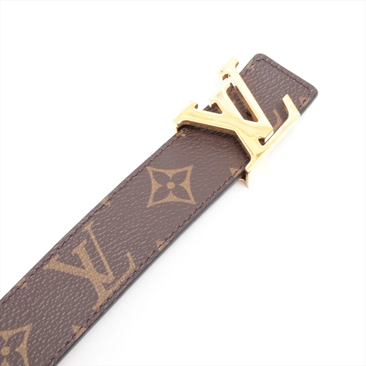 M9453 Suntulle LV Initial JJ3281 Belt PVC x Leather Black Strong — view 2