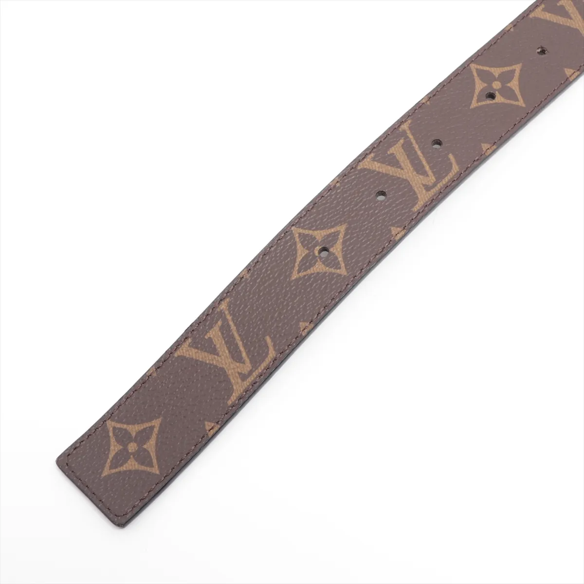 M9453 Suntulle LV Initial JJ3281 Belt PVC x Leather Black Strong — view 3