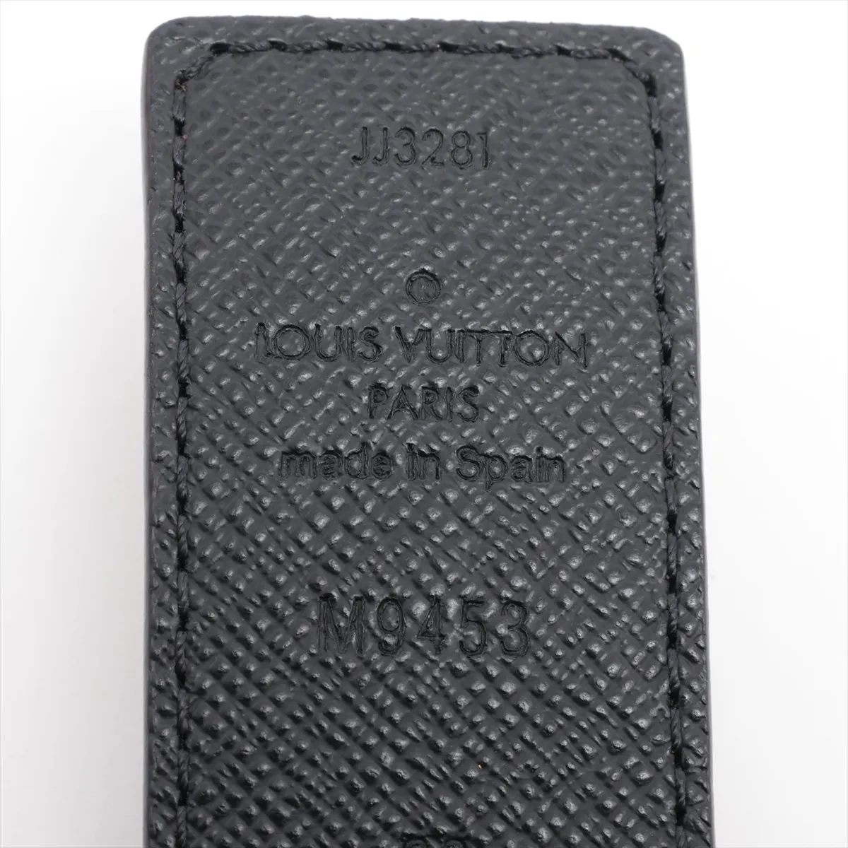 M9453 Suntulle LV Initial JJ3281 Belt PVC x Leather Black Strong — view 5