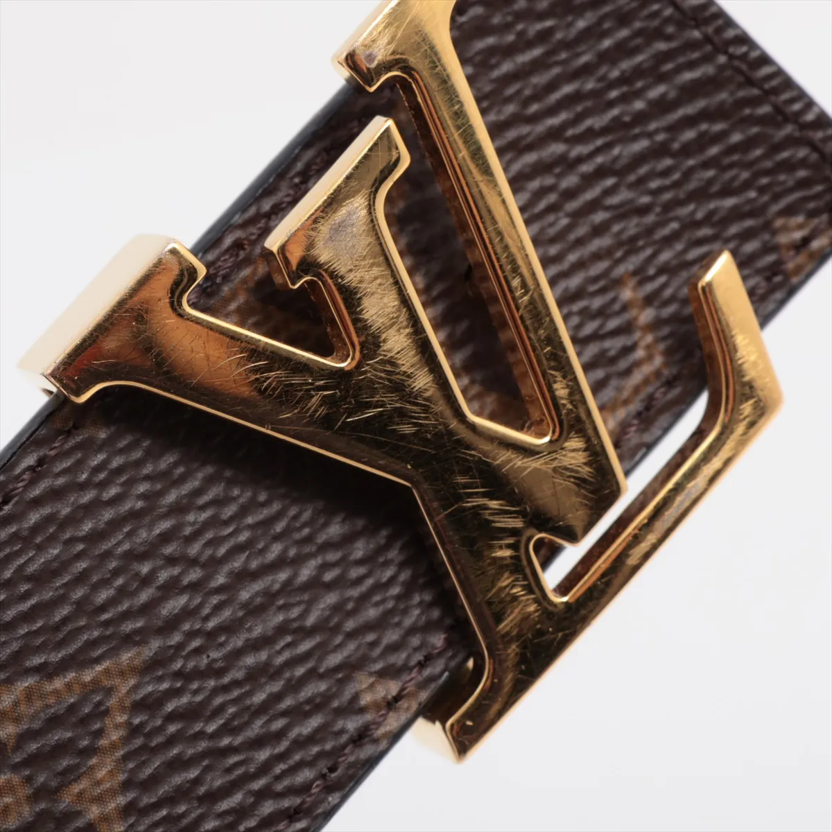 M9453 Suntulle LV Initial JJ3281 Belt PVC x Leather Black Strong — view 6