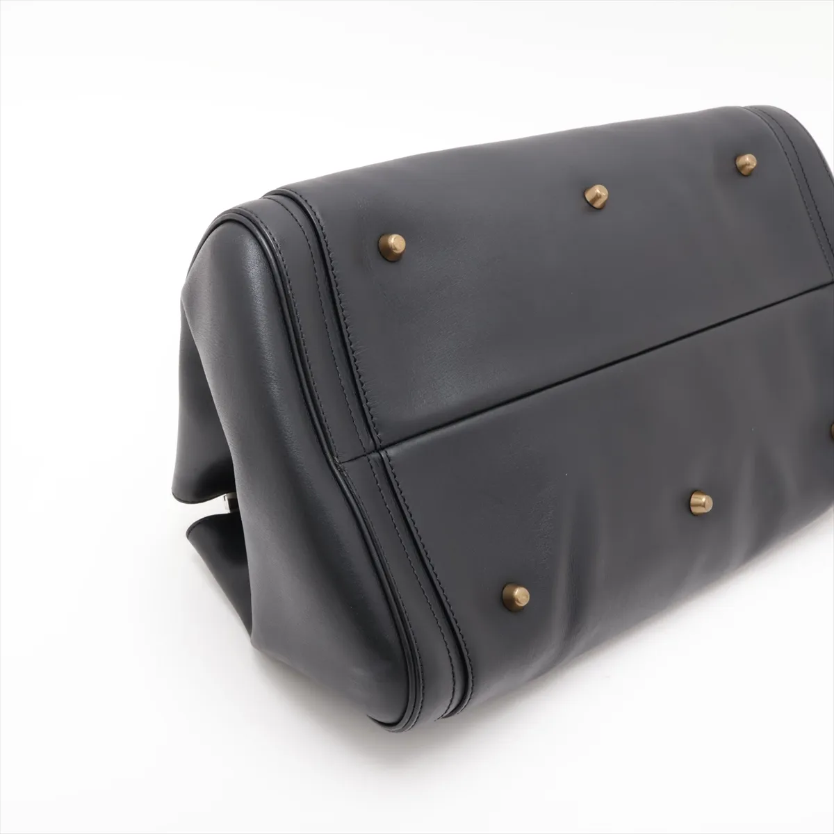 Paddington Leather Handbag, Black — view 4