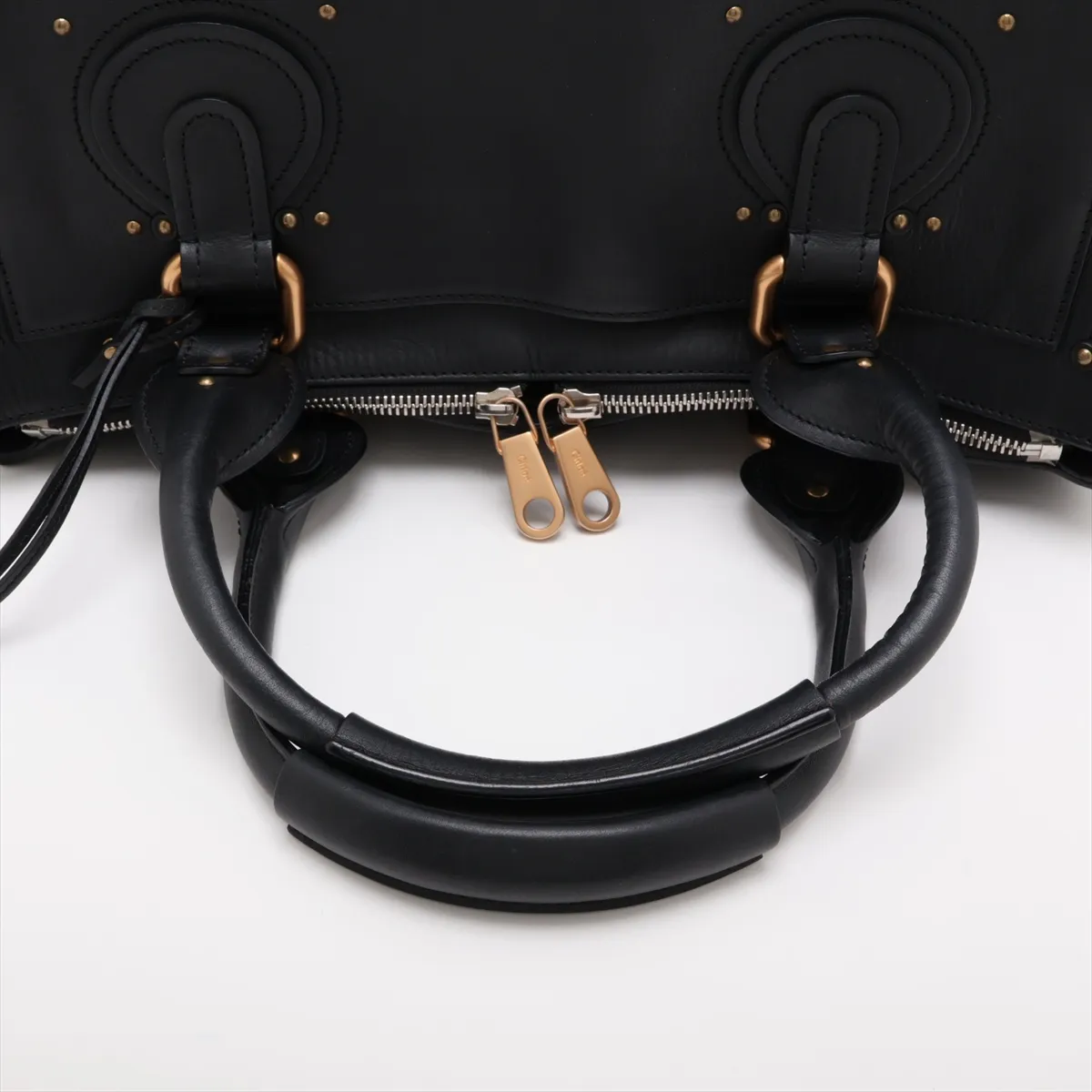 Paddington Leather Handbag, Black — view 5