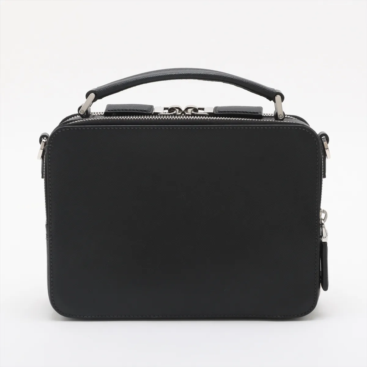 Saffiano Leather 2WAY Handbag Black — view 2