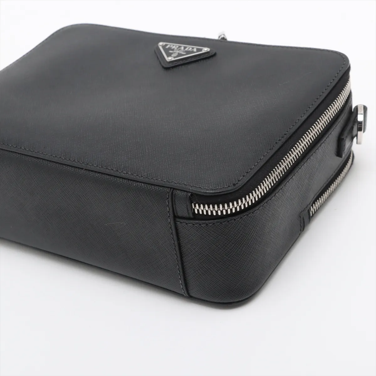 Saffiano Leather 2WAY Handbag Black — view 3