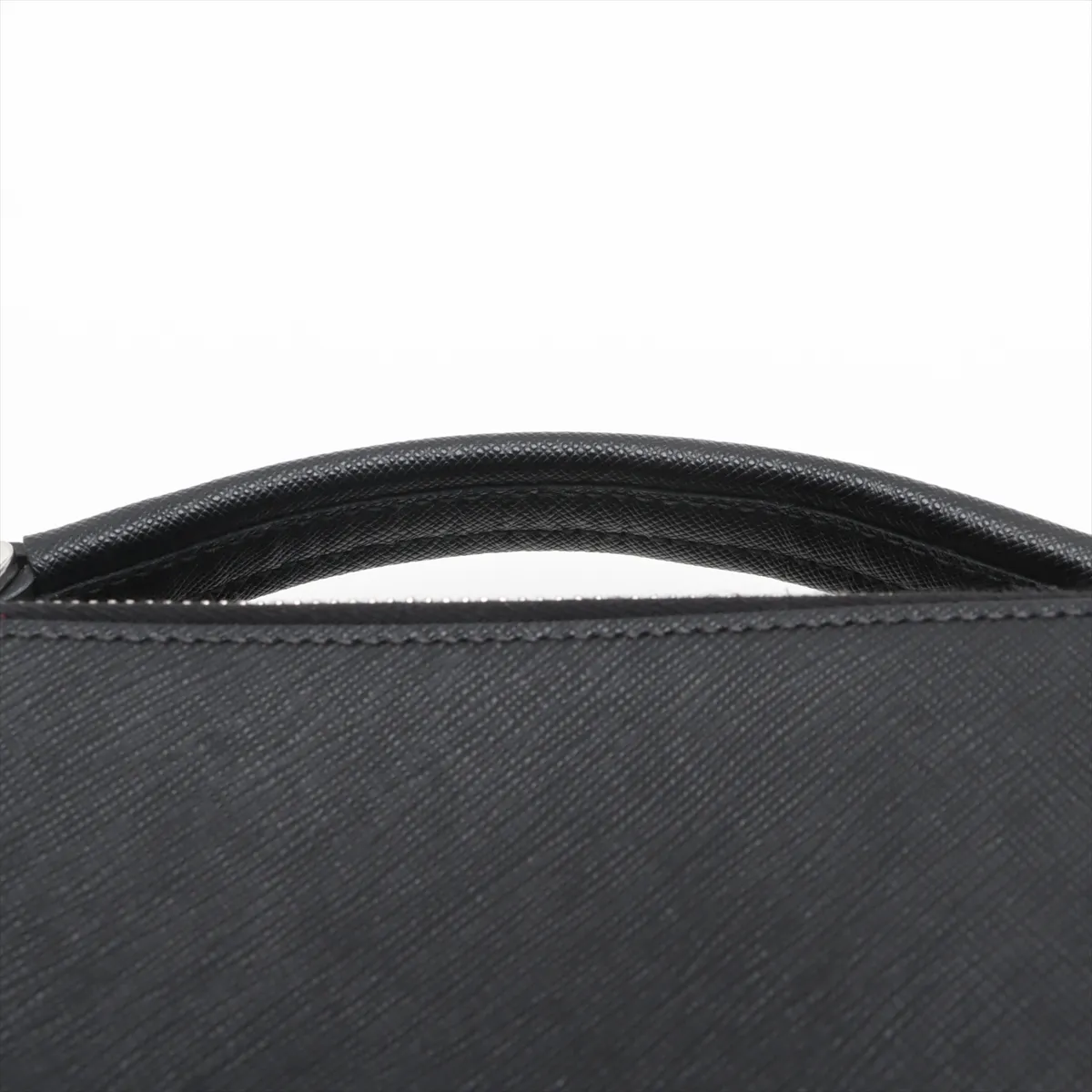 Saffiano Leather 2WAY Handbag Black — view 6