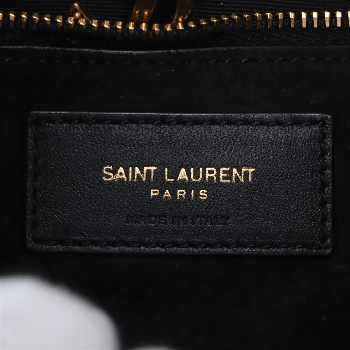 Le Saint Cassette Leather Shoulder Bag Black 657228 — view 9