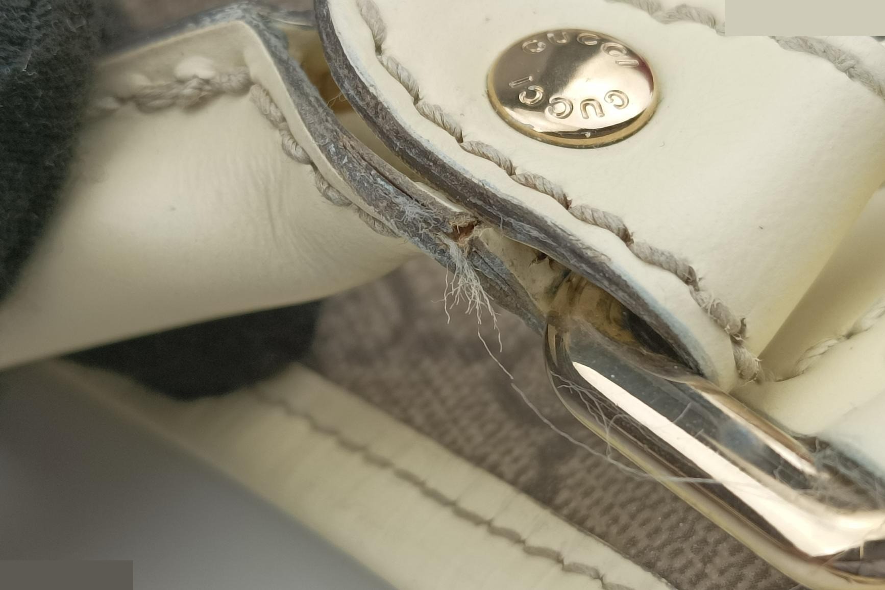 New Jackie PVC Coated Canvas x Leather Brown x White — view 12