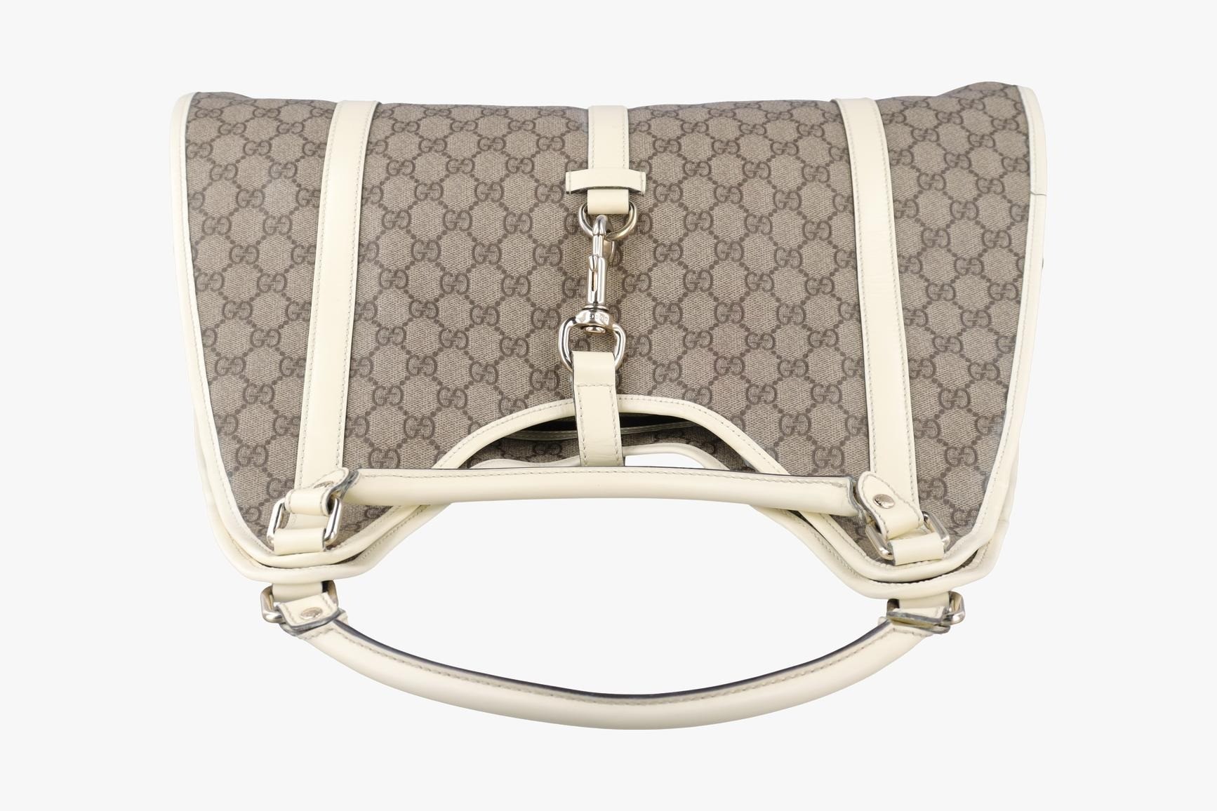 New Jackie PVC Coated Canvas x Leather Brown x White — view 5